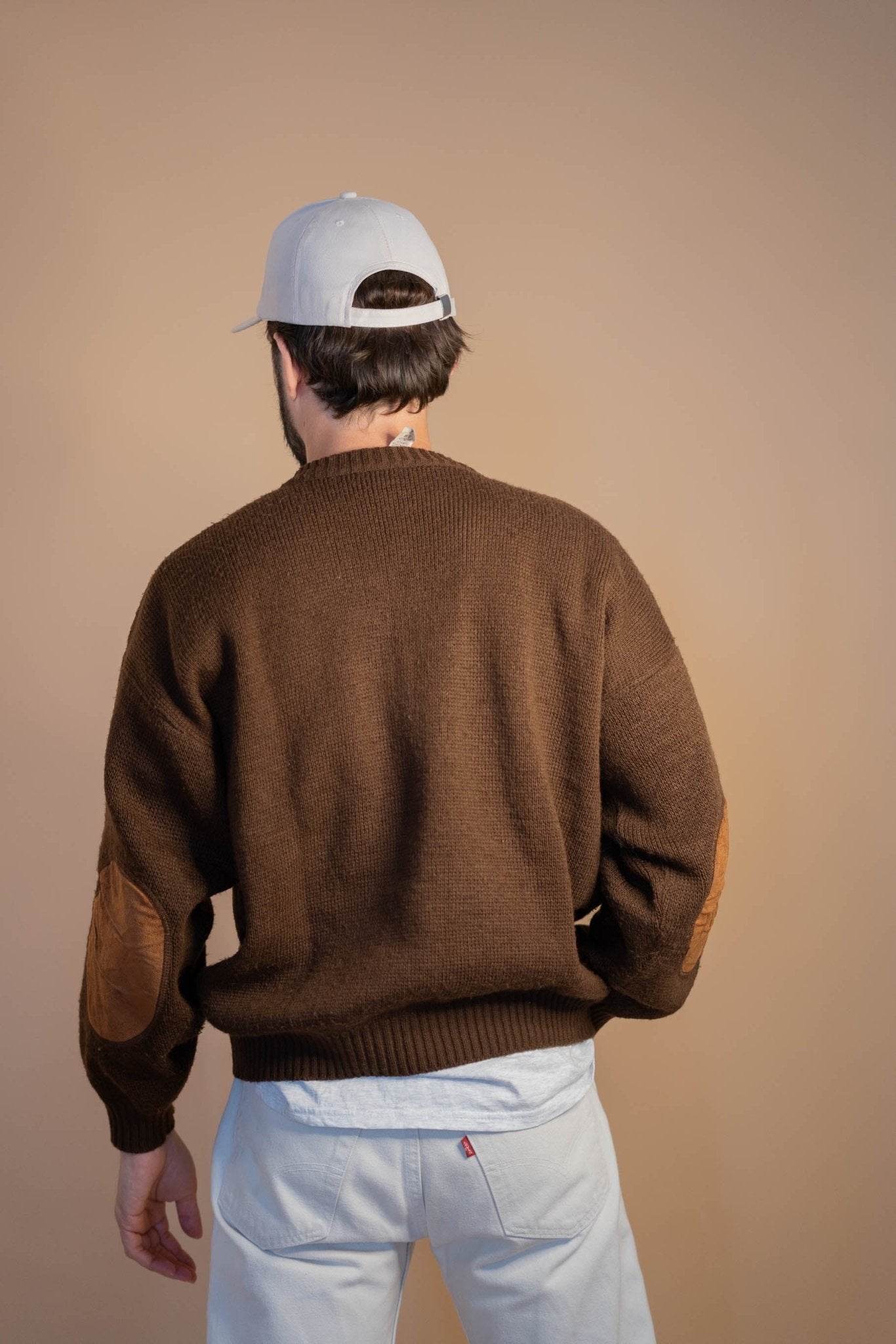 Pull Vintage Homme 562 - MARRON - L - amifrip - Friperie en ligne et vêtements vintage