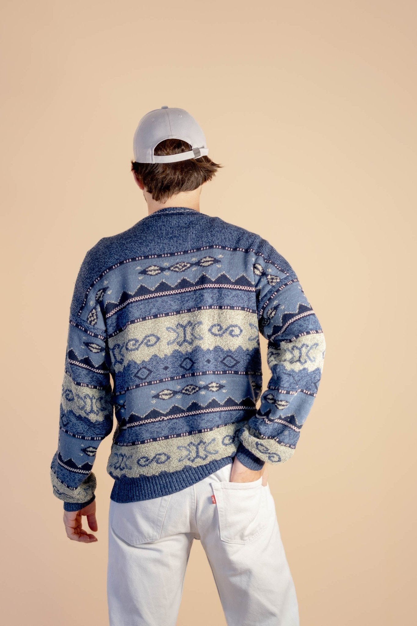 Pull Vintage Homme 850 - BLEU - M - amifrip - Friperie en ligne et vêtements vintage
