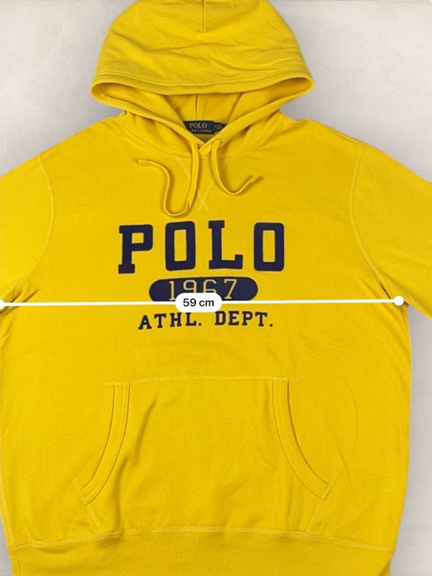 Sweat à Capuche Ralph Lauren Homme - XS - Jaune - amifrip - Friperie en ligne et vêtements vintage