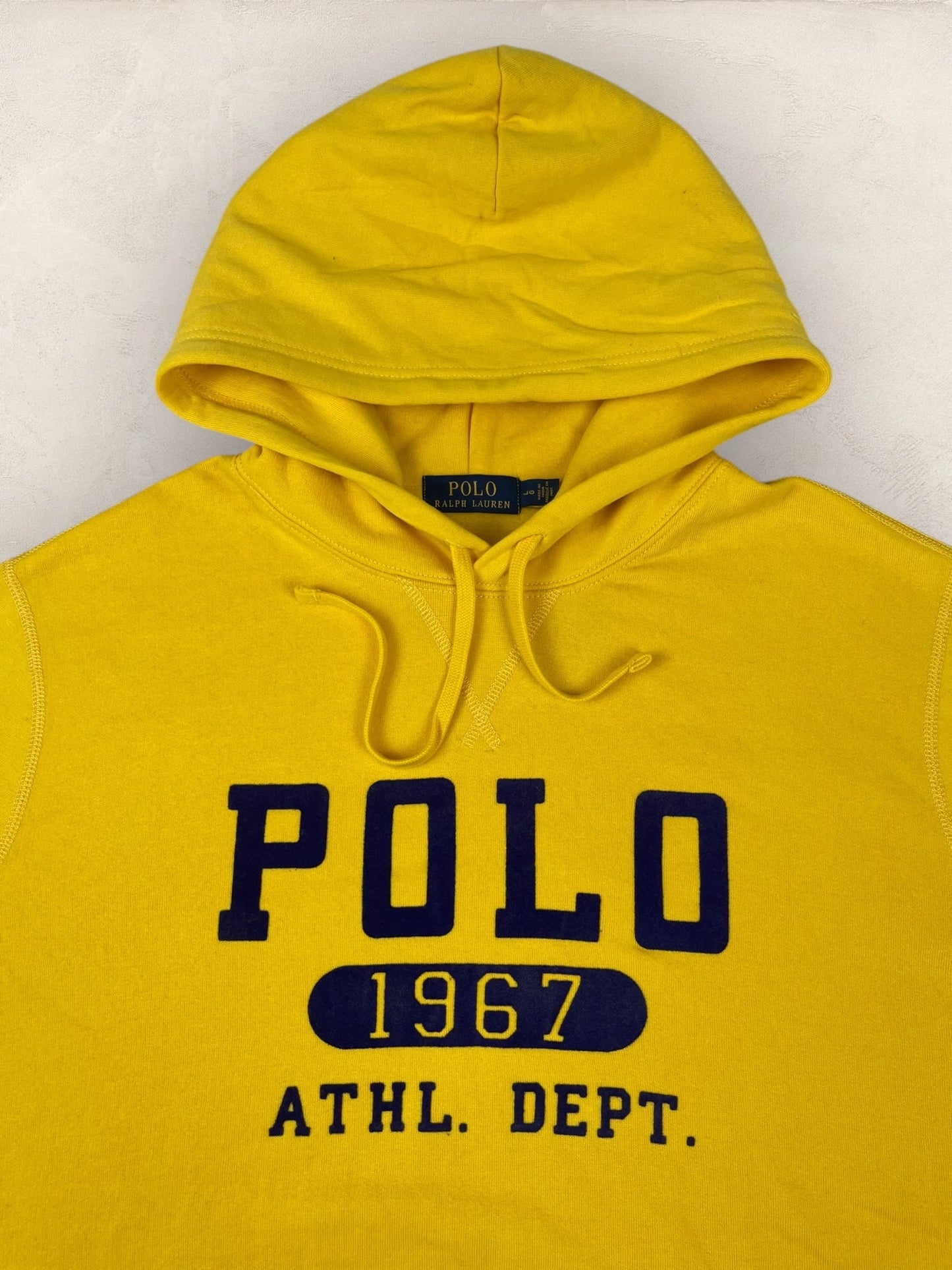 Sweat à Capuche Ralph Lauren Homme - XS - Jaune - amifrip - Friperie en ligne et vêtements vintage