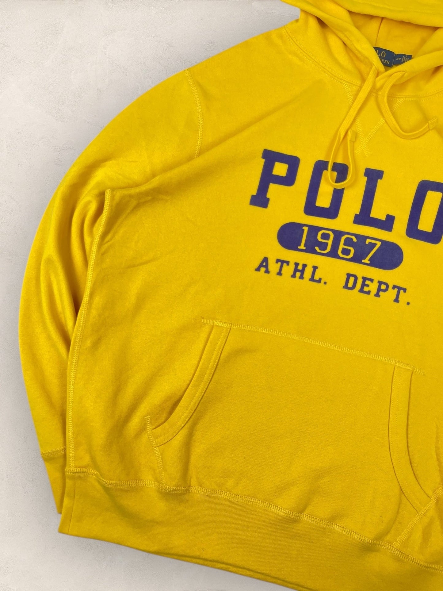 Sweat à Capuche Ralph Lauren Homme - XS - Jaune - amifrip - Friperie en ligne et vêtements vintage
