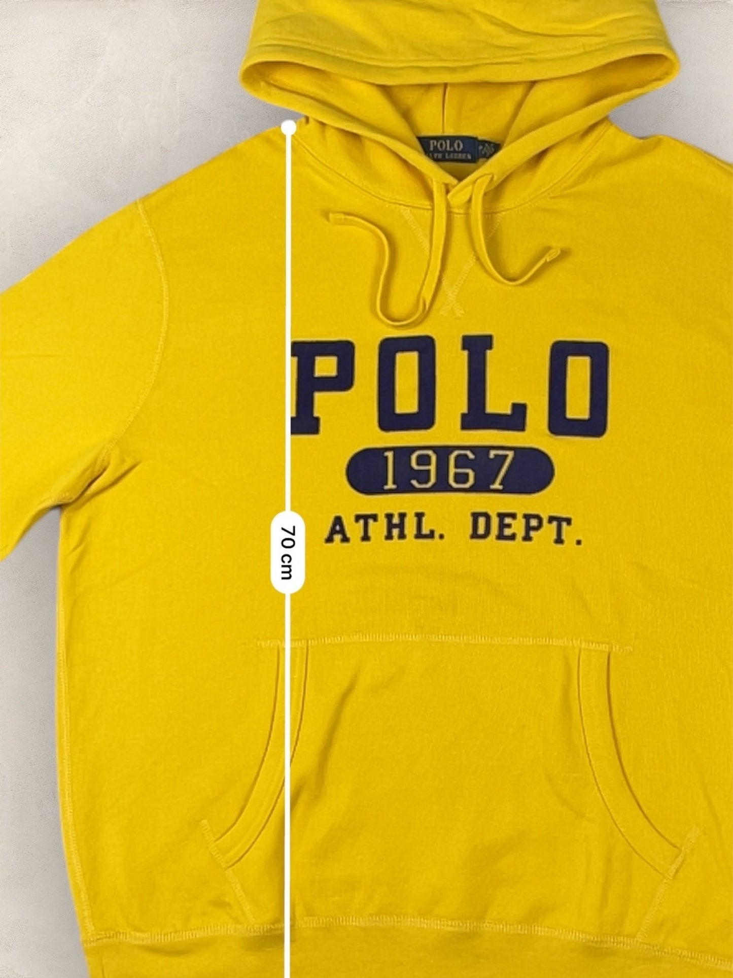 Sweat à Capuche Ralph Lauren Homme - XS - Jaune - amifrip - Friperie en ligne et vêtements vintage