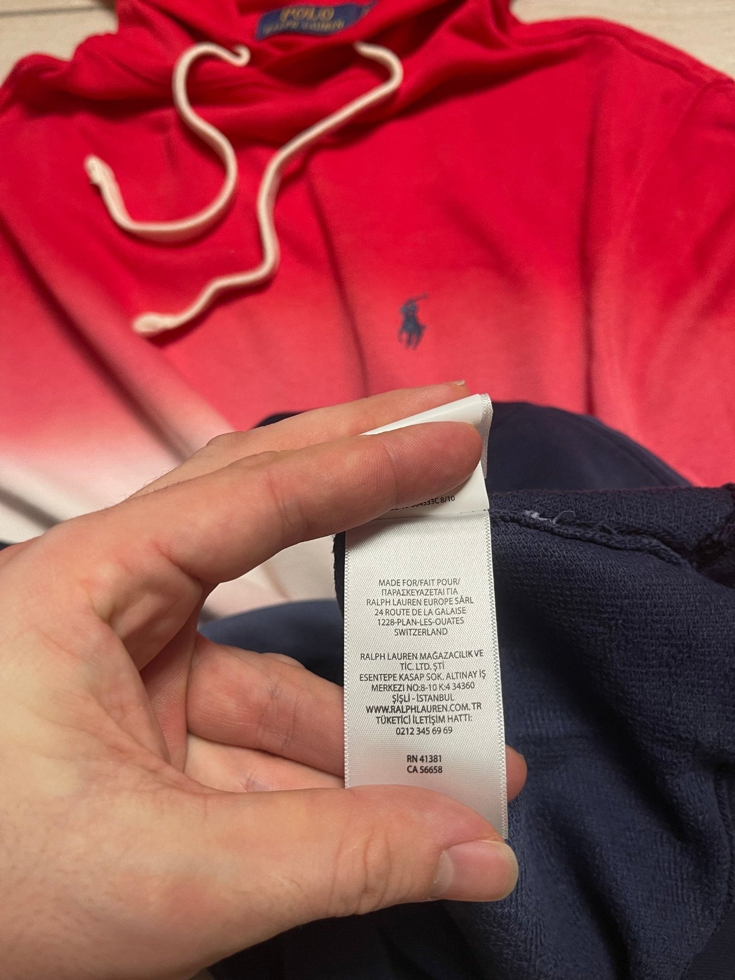 Sweat à Capuche Ralph Lauren Homme - XS - Rouge - amifrip - Friperie en ligne et vêtements vintage