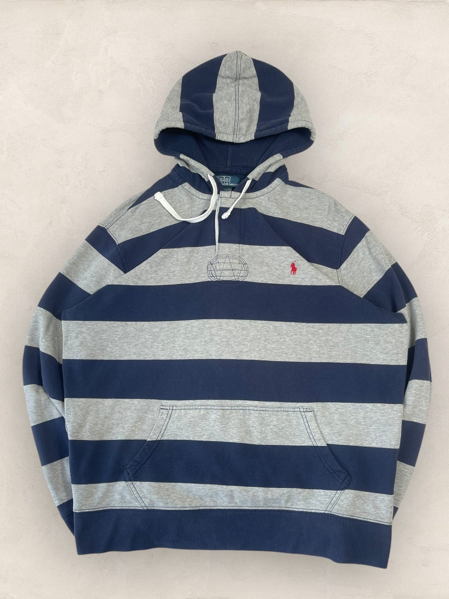 Sweat à capuche Ralph Lauren Ref: 2671 - BLEU MARINE - XL - amifrip - Friperie en ligne et vêtements vintage