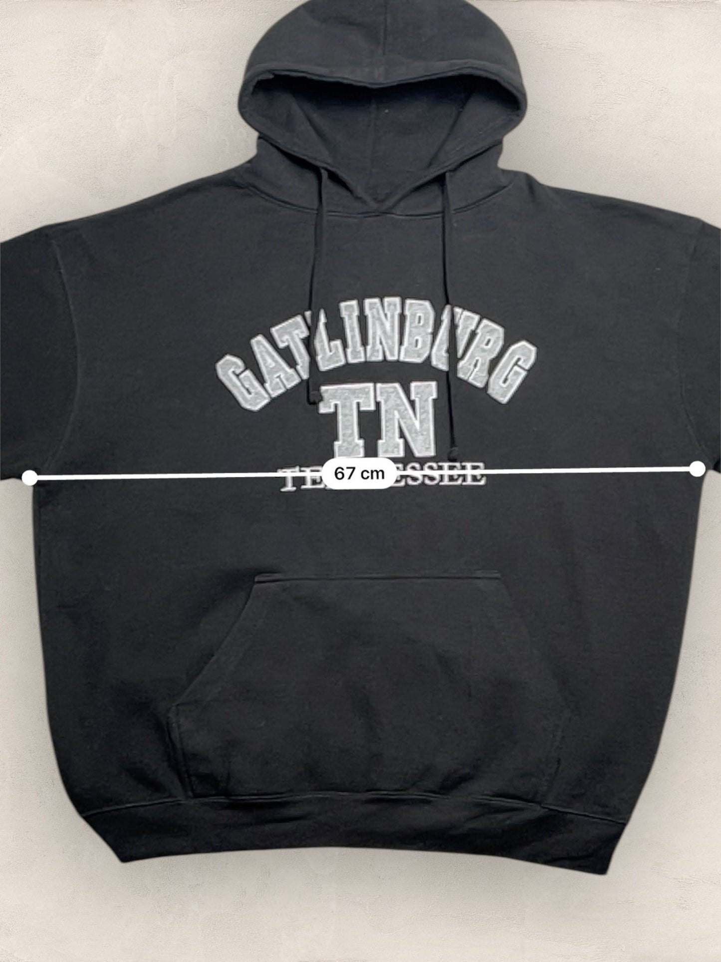 Sweat à capuche style universitaire « Tennessee » #2271 - Noir - XL - amifrip - Friperie en ligne et vêtements vintage