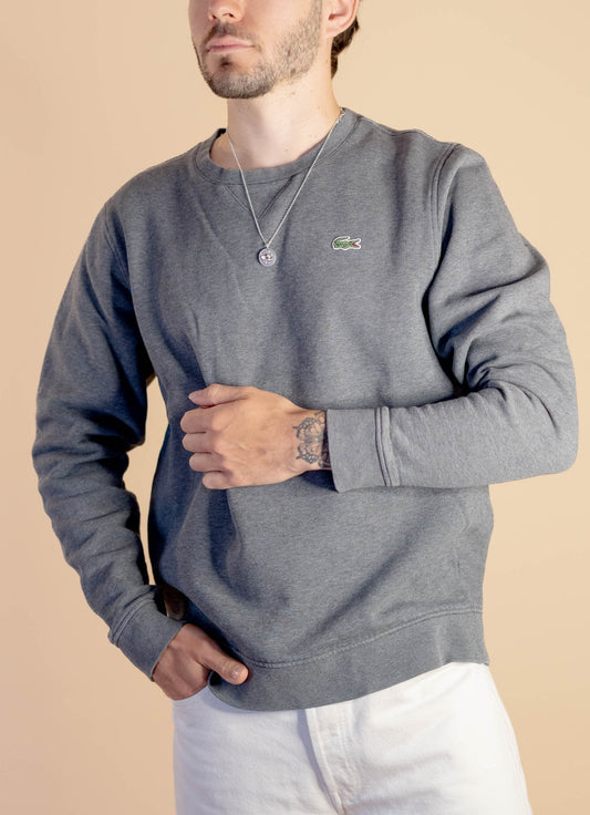 Sweat Lacoste Homme Gris 554 - GRIS - L - amifrip - Friperie en ligne et vêtements vintage