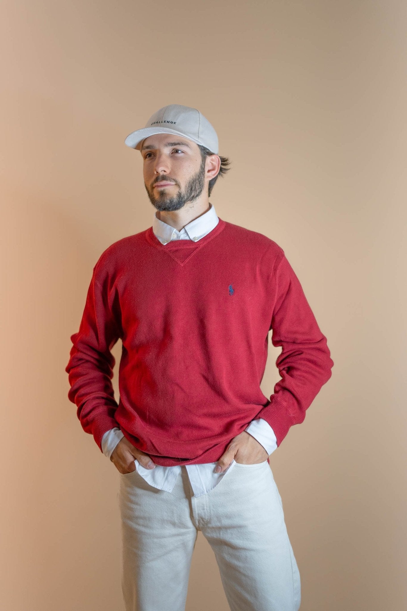 Sweat Ralph Lauren Rouge Homme 430 - ROUGE - M - amifrip - Friperie en ligne et vêtements vintage