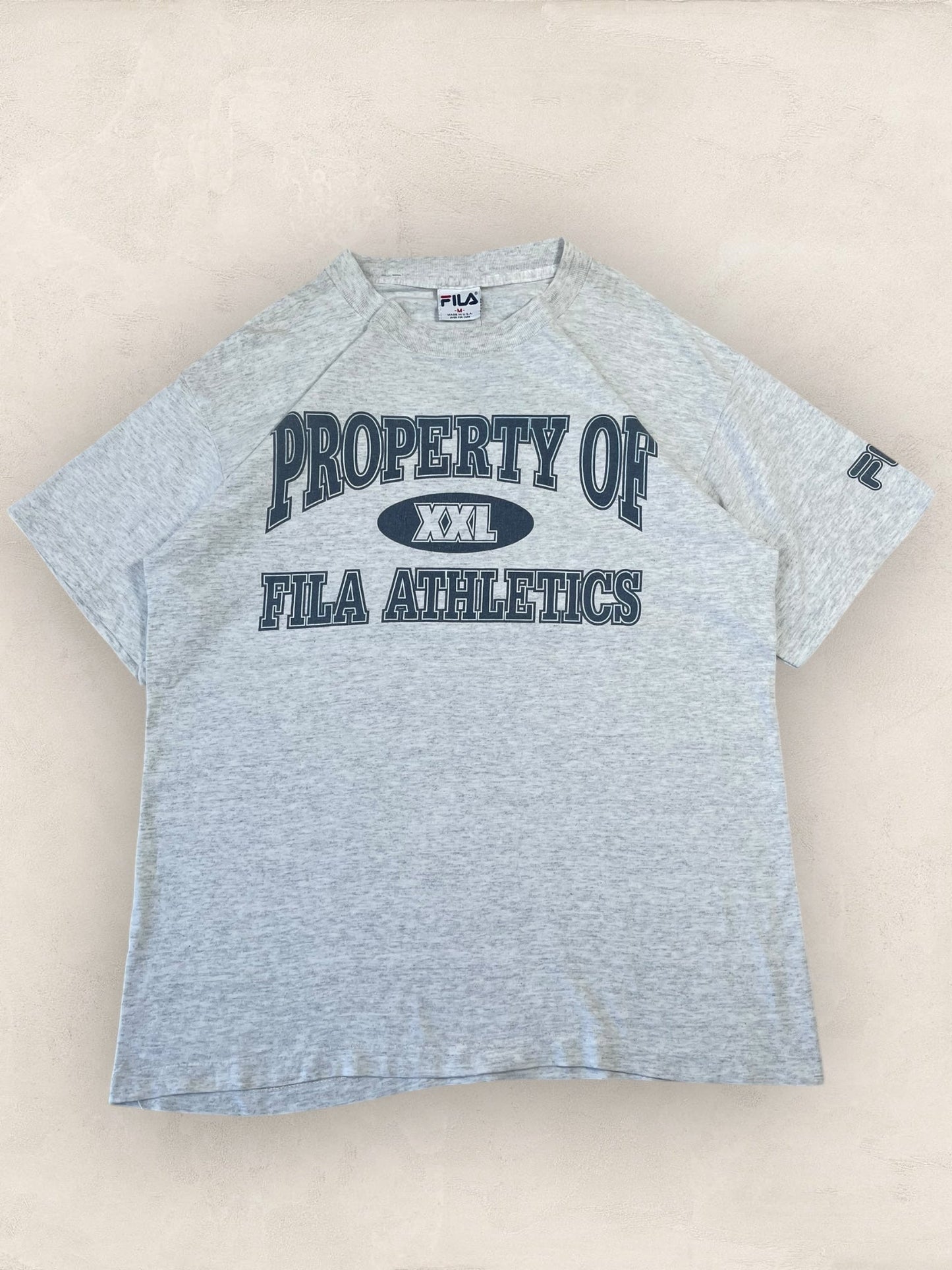 T-shirt Fila Made In Usa Vintage Style Universitaire Gris M Homme Ref : 1073 - Gris - M - amifrip - Friperie en ligne et vêtements vintage