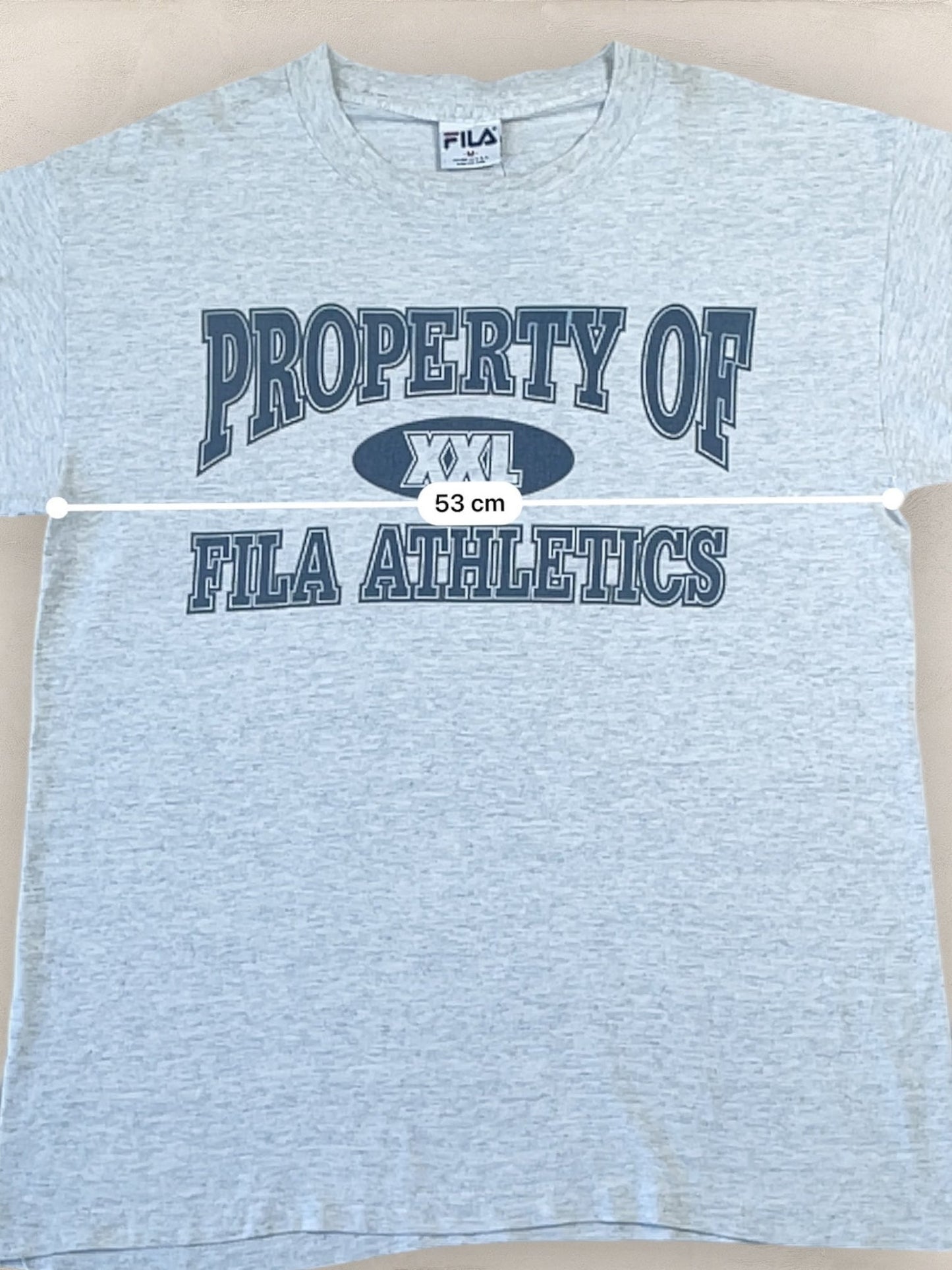 T-shirt Fila Made In Usa Vintage Style Universitaire Gris M Homme Ref : 1073 - Gris - M - amifrip - Friperie en ligne et vêtements vintage