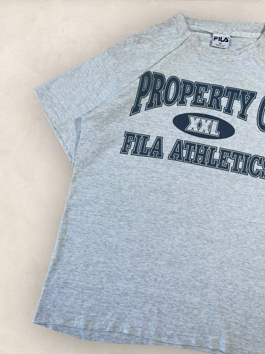 T-shirt Fila Made In Usa Vintage Style Universitaire Gris M Homme Ref : 1073 - Gris - M - amifrip - Friperie en ligne et vêtements vintage