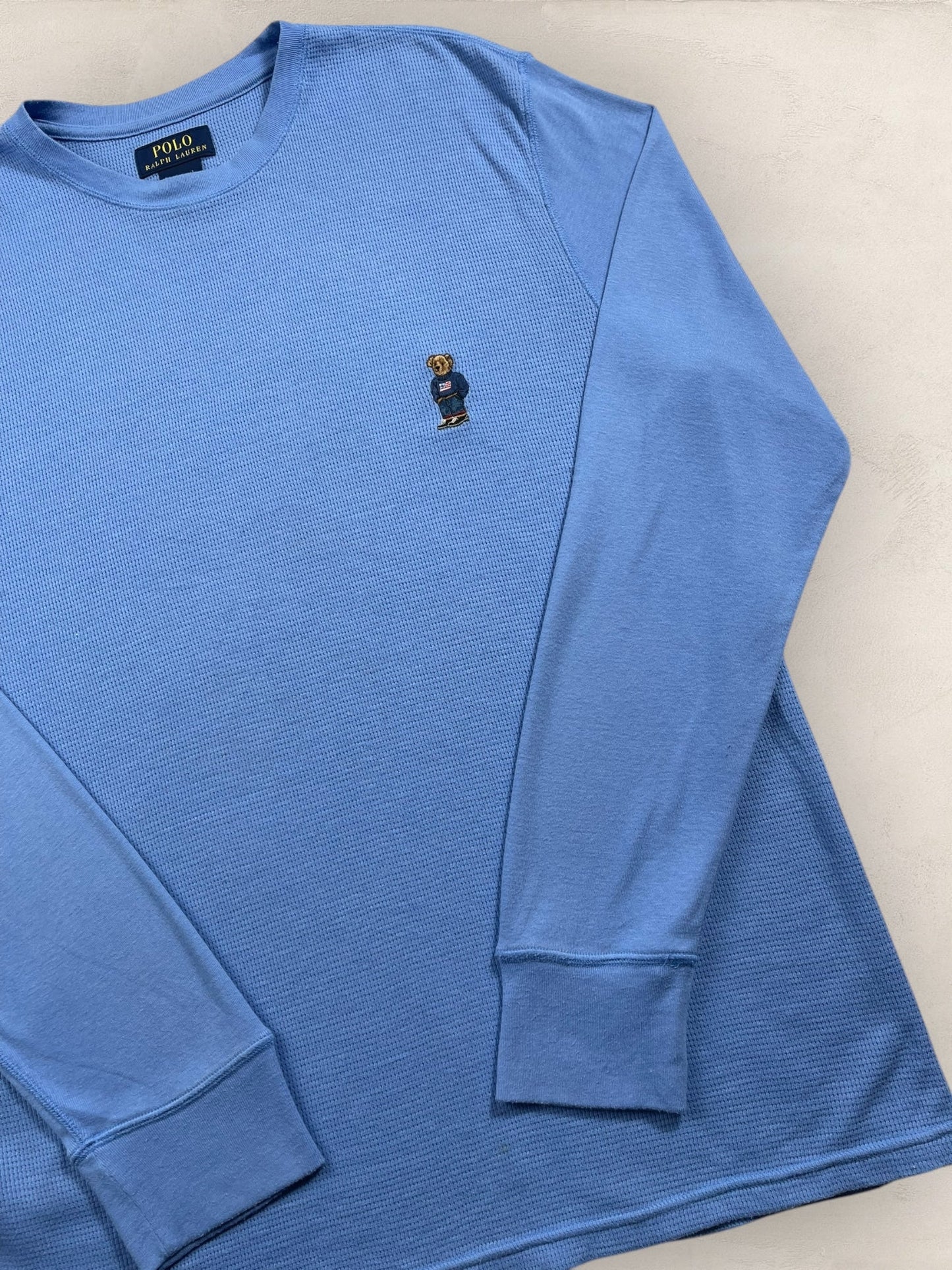 T-shirt Manches Longues Ralph Lauren Bear Bleu L Homme Ref : 2682 - Bleu - L - amifrip - Friperie en ligne et vêtements vintage