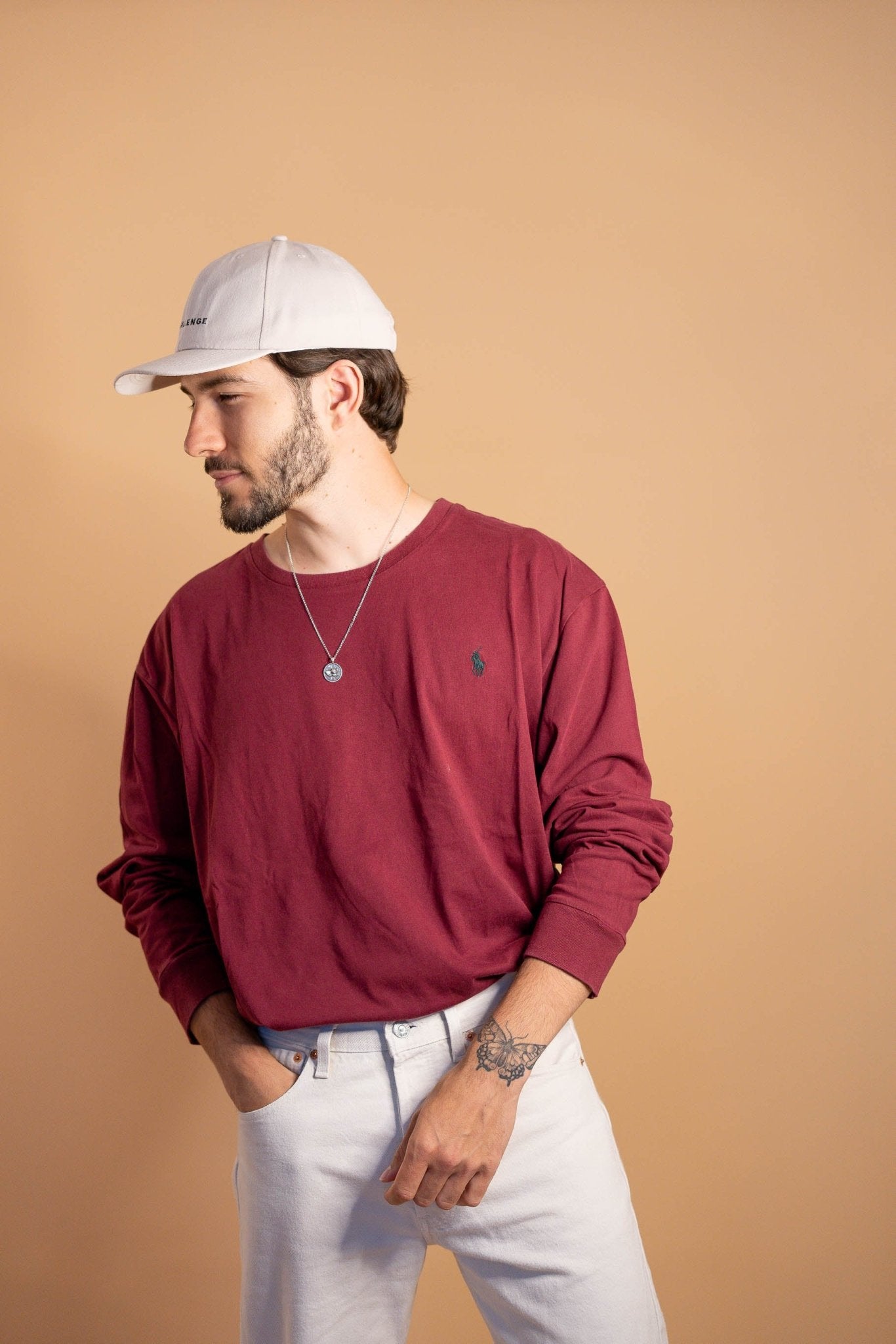 T-shirt Manches Longues Ralph Lauren Homme 365 - BORDEAUX - 2XL - amifrip - Friperie en ligne et vêtements vintage