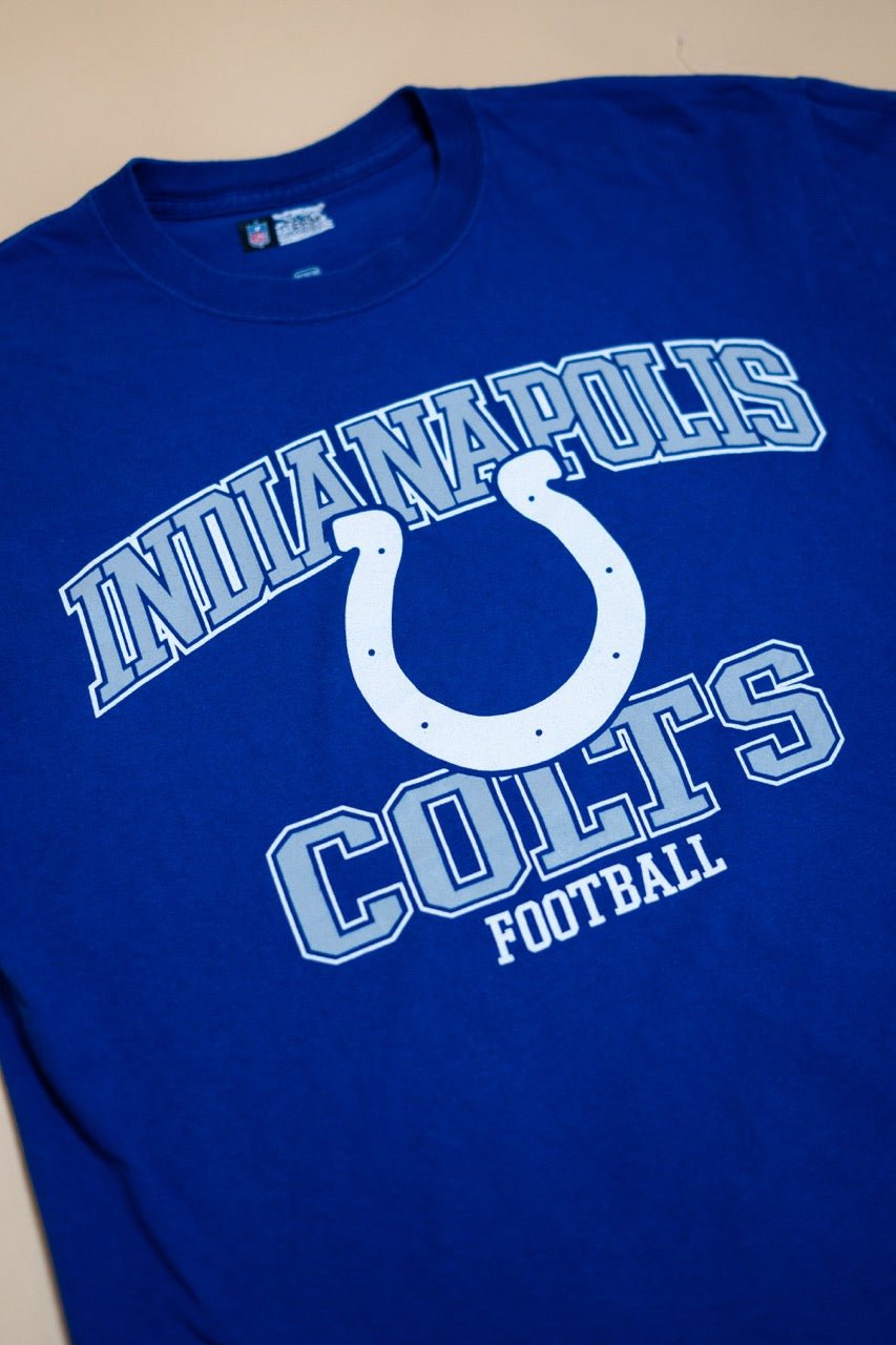 T-Shirt NFL "Indianapolis Colts Football" - BLEU - Coton - amifrip - Friperie en ligne et vêtements vintage