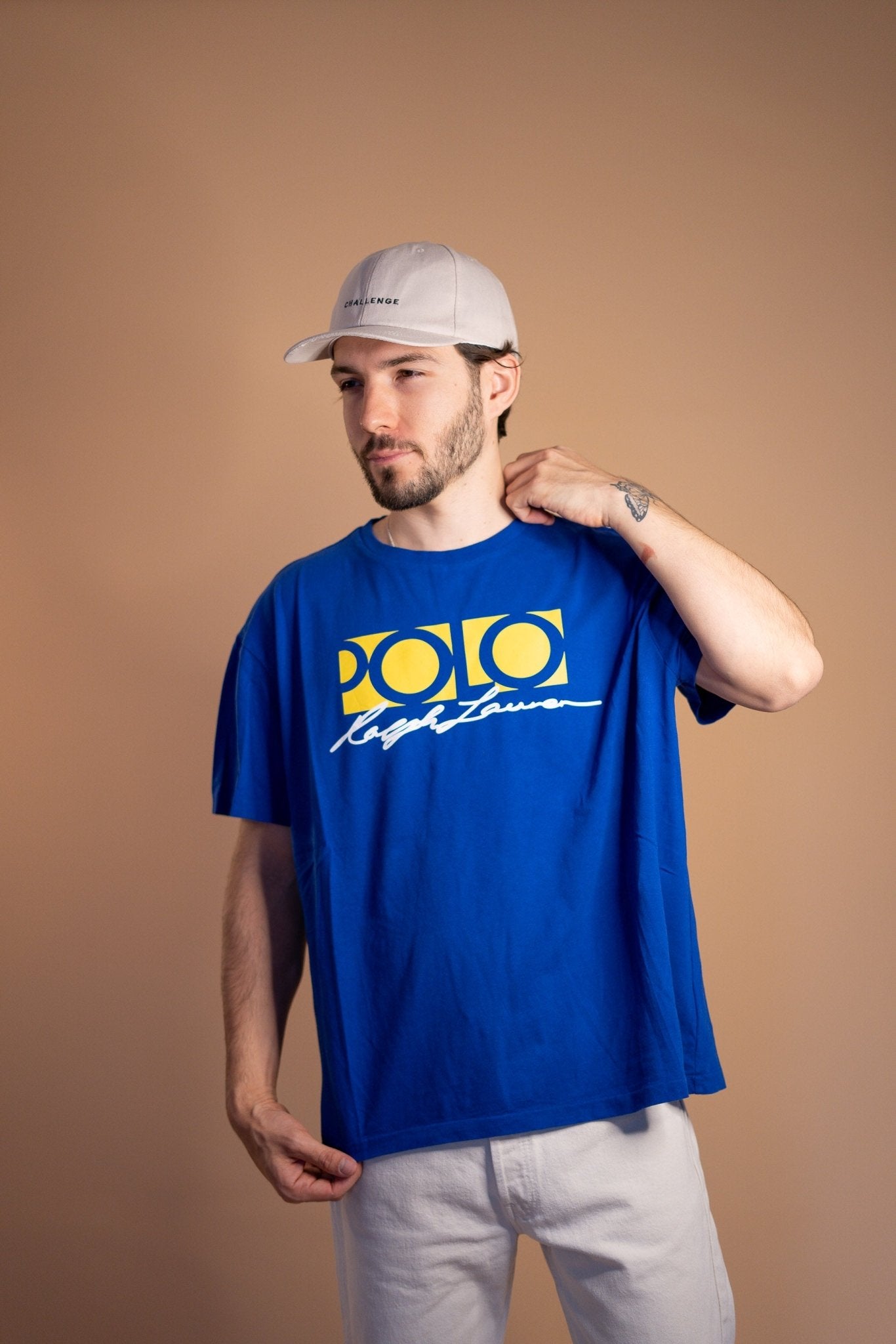 T - SHIRT RALPH LAUREN 529 - L - BLEU - amifrip - Friperie en ligne et vêtements vintage