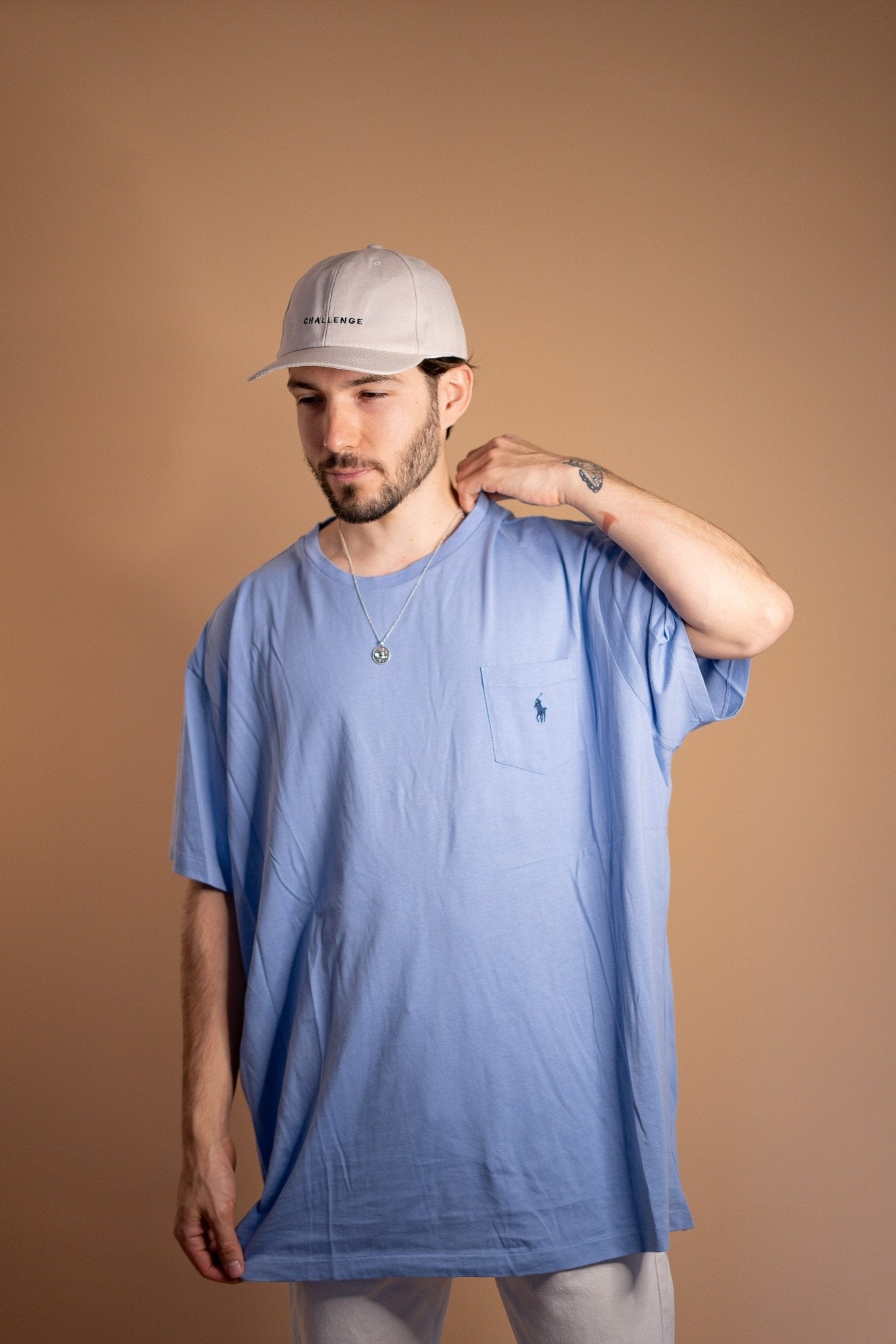 T - SHIRT RALPH LAUREN 584 - 2XL - BLEU - amifrip - Friperie en ligne et vêtements vintage