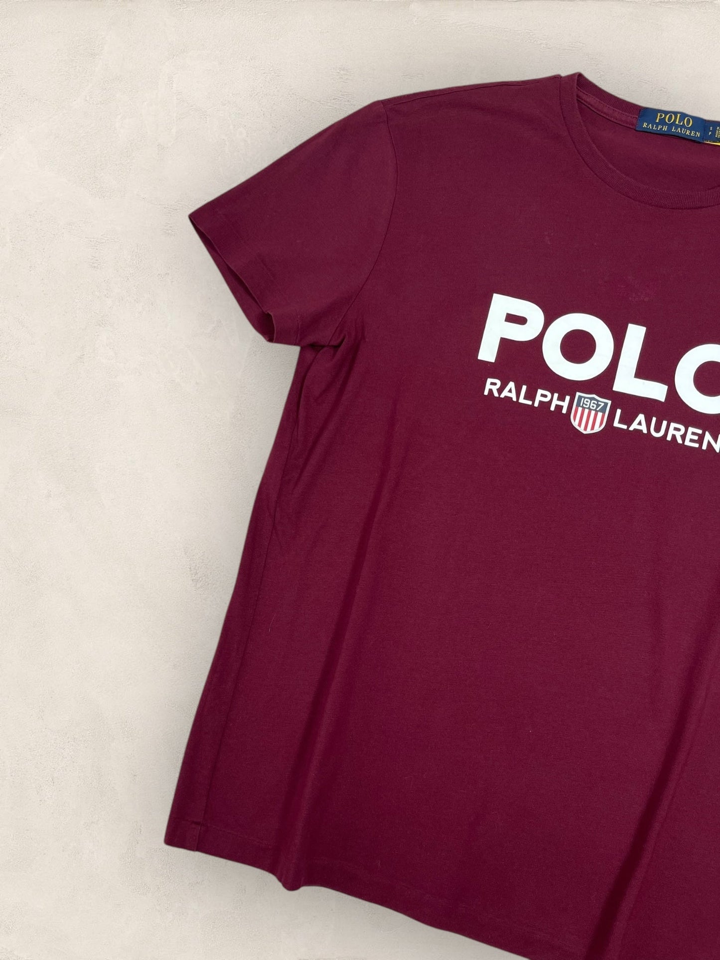 T-shirt Ralph Lauren Bordeaux S Homme Ref : 716 - Bordeaux - S - amifrip - Friperie en ligne et vêtements vintage