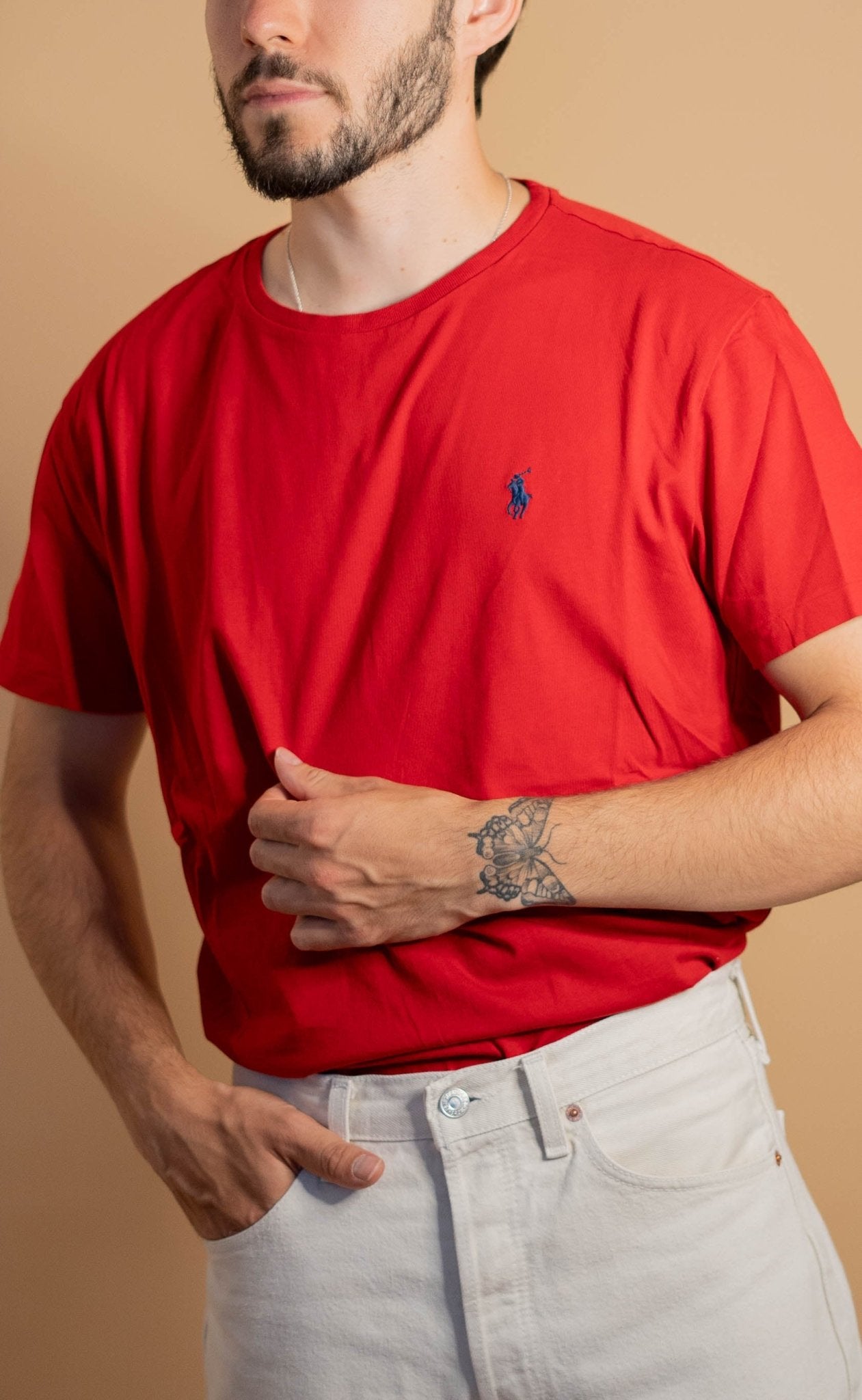 T-shirt Ralph Lauren Homme 497 - M - ROUGE - amifrip - Friperie en ligne et vêtements vintage
