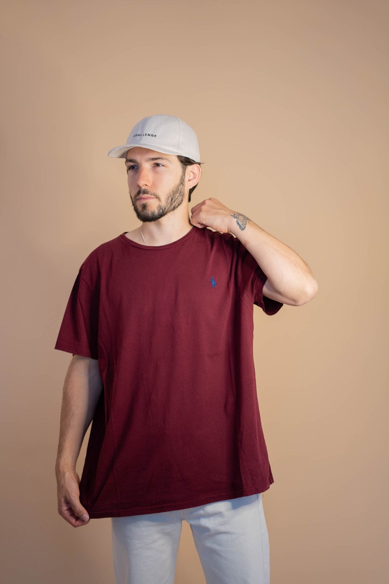 T-shirt Ralph Lauren Homme 498 - XL - BORDEAUX - amifrip - Friperie en ligne et vêtements vintage