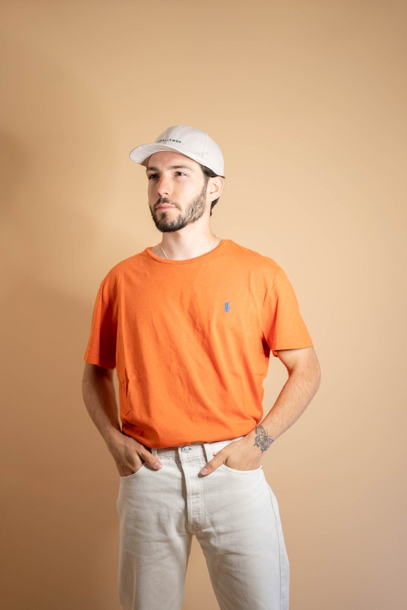 T-shirt Ralph Lauren Homme 507 - L - ORANGE - amifrip - Friperie en ligne et vêtements vintage