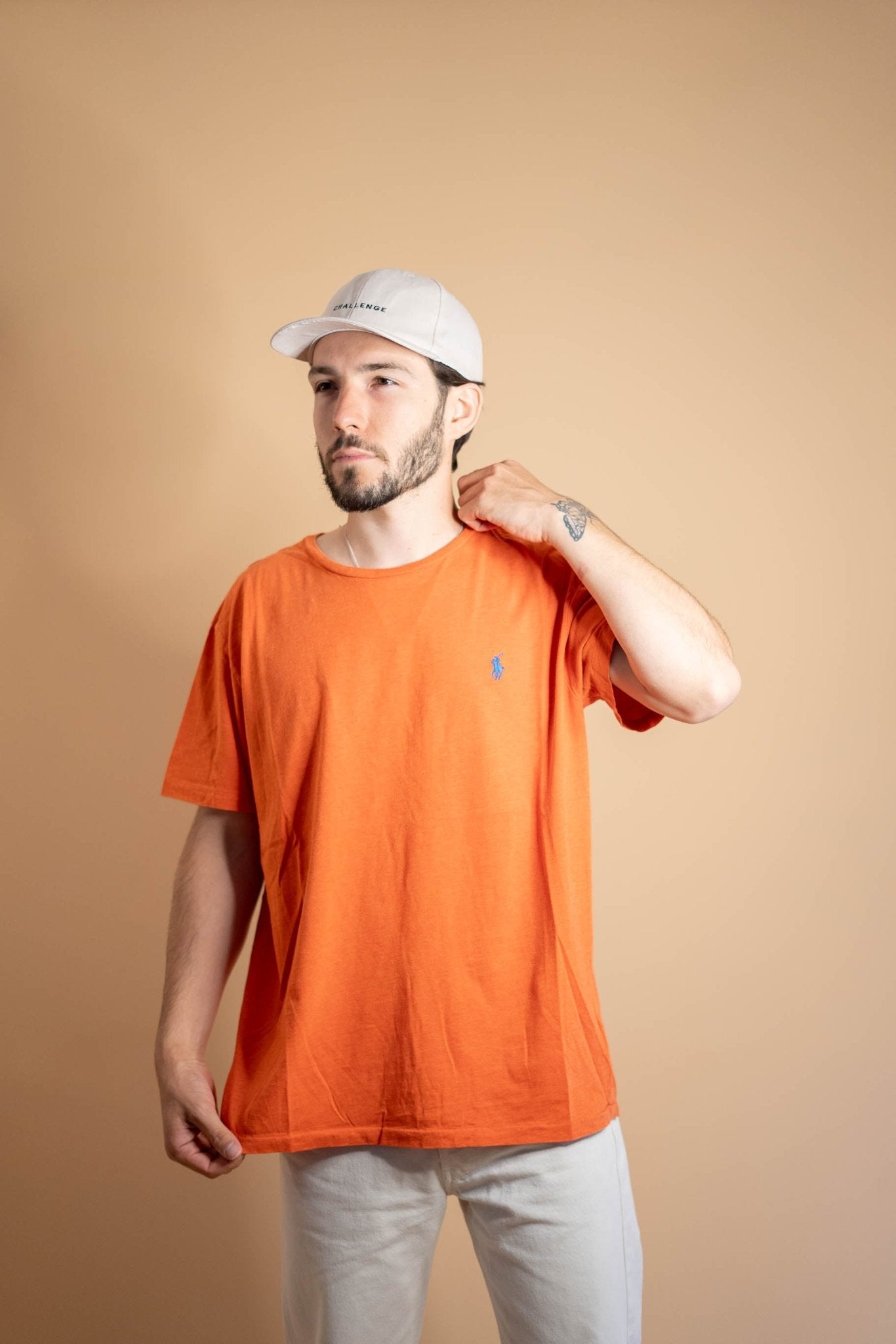 T-shirt Ralph Lauren Homme 507 - L - ORANGE - amifrip - Friperie en ligne et vêtements vintage