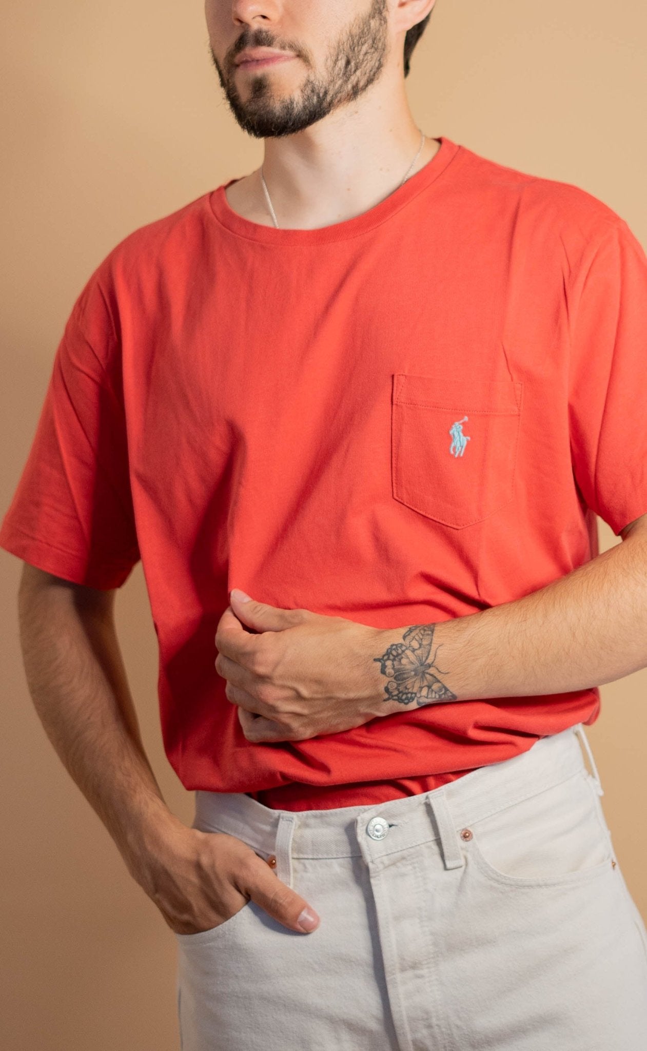 T-shirt Ralph Lauren Homme 576 - XL - ORANGE - amifrip - Friperie en ligne et vêtements vintage
