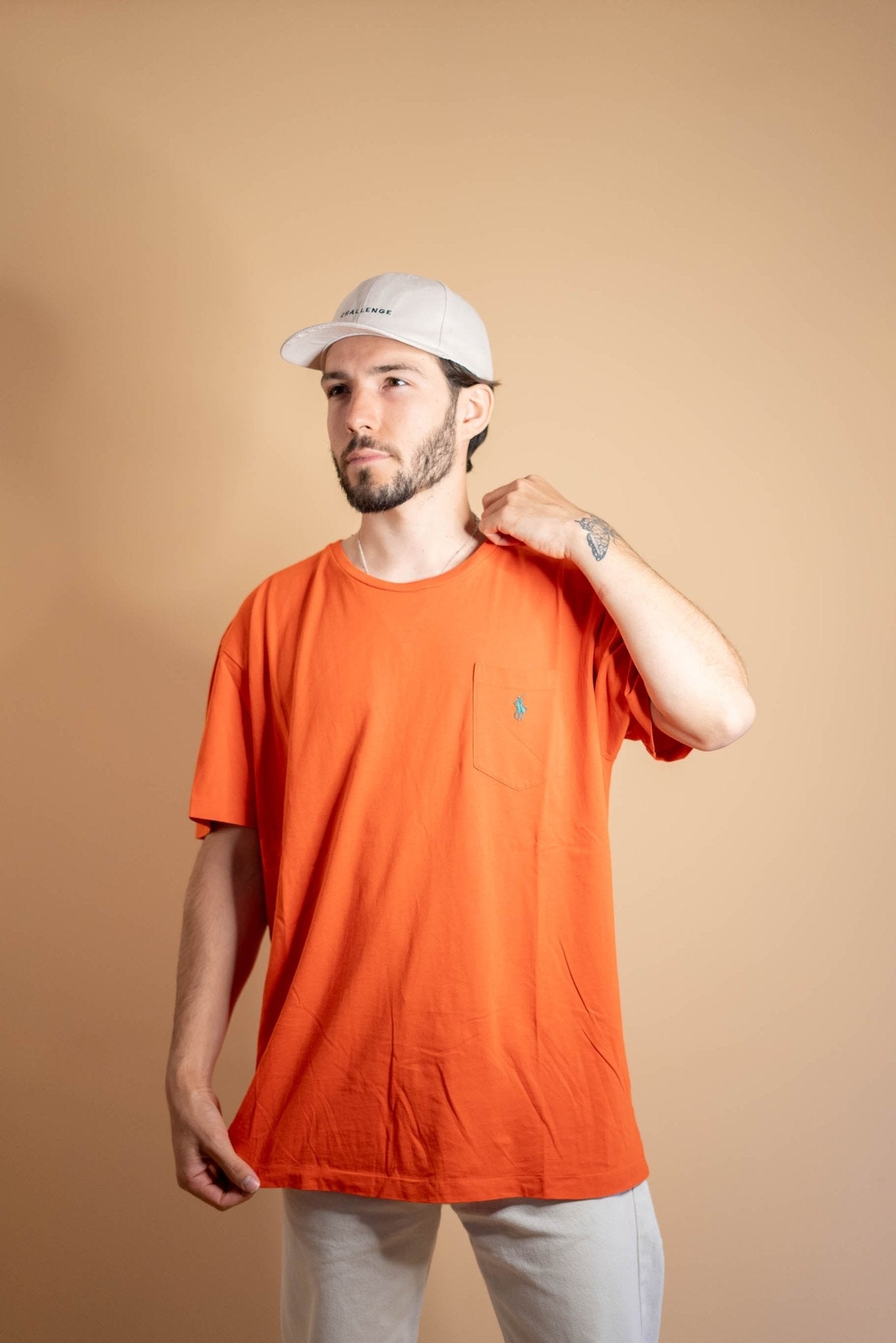 T-shirt Ralph Lauren Homme 577 - L - ORANGE - amifrip - Friperie en ligne et vêtements vintage