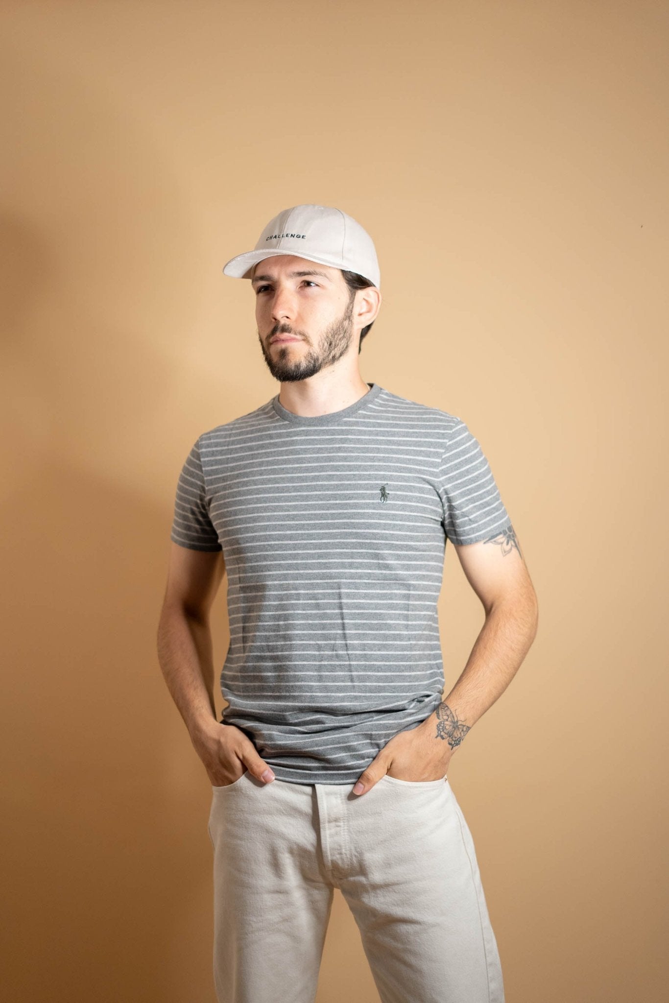 T-shirt Ralph Lauren Homme 745 - S (Ajusté) - GRIS - amifrip - Friperie en ligne et vêtements vintage