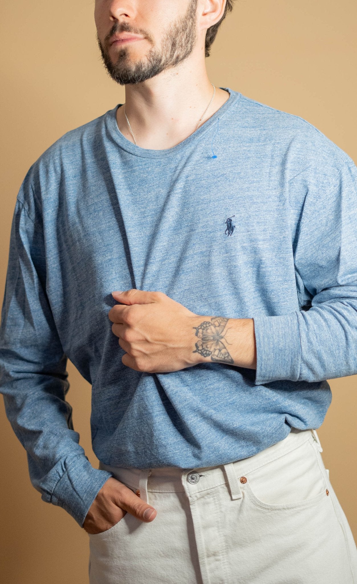 T-shirt Ralph Lauren Homme 787 - L - BLEU - amifrip - Friperie en ligne et vêtements vintage