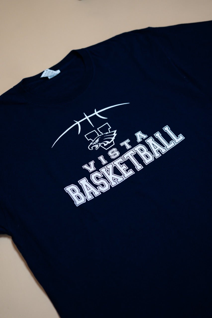 T-Shirt "Vista Basketball" - BLEU - Coton - amifrip - Friperie en ligne et vêtements vintage