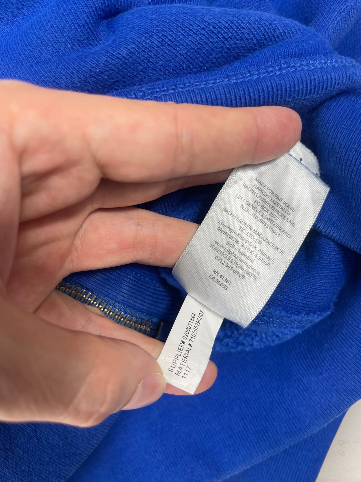 Veste a capuche Ralph Lauren Ref: 2663 - BLEU - S - amifrip - Friperie en ligne et vêtements vintage
