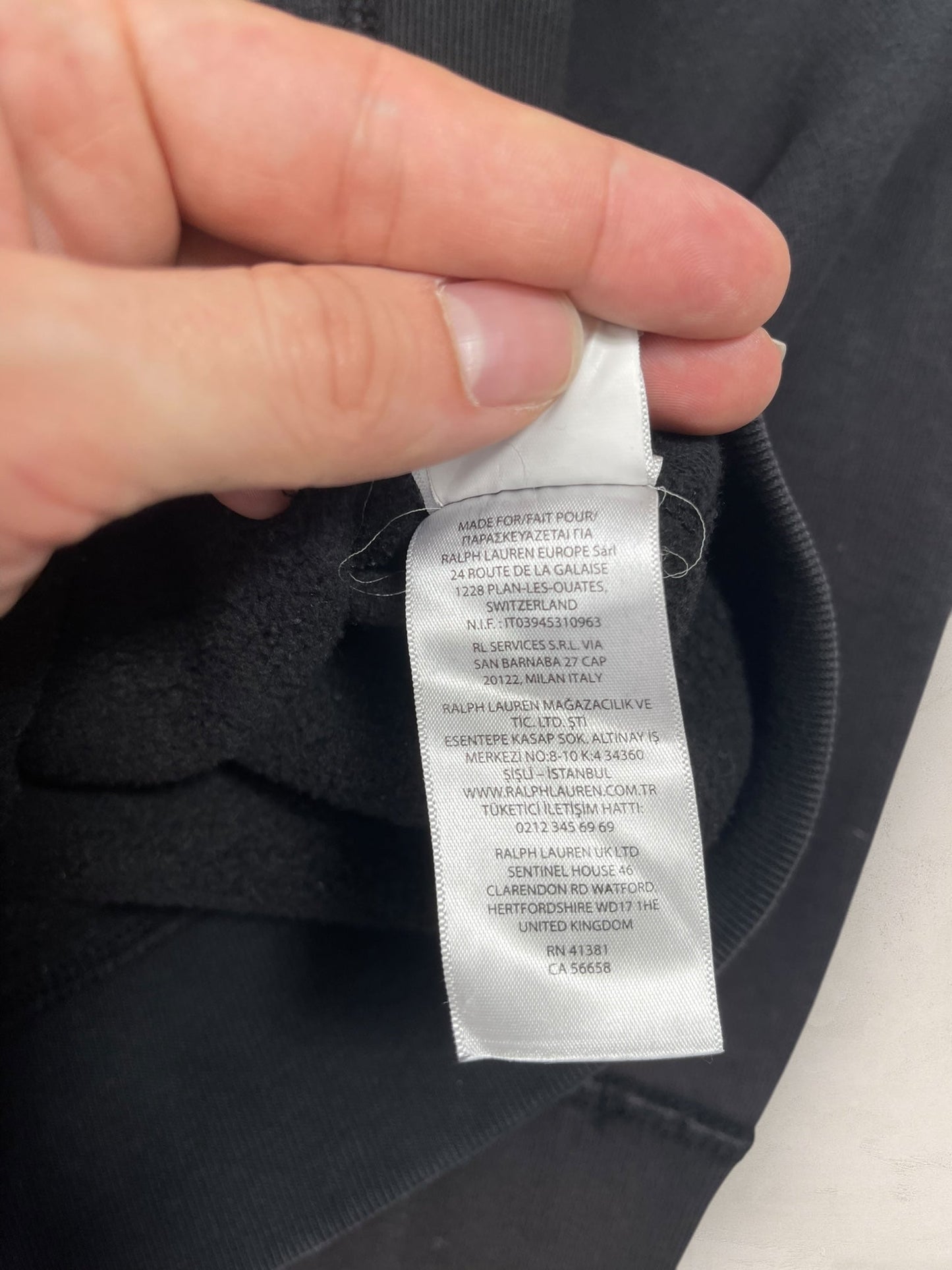 Veste a capuche Ralph Lauren Ref: 2667 - NOIR - S - amifrip - Friperie en ligne et vêtements vintage