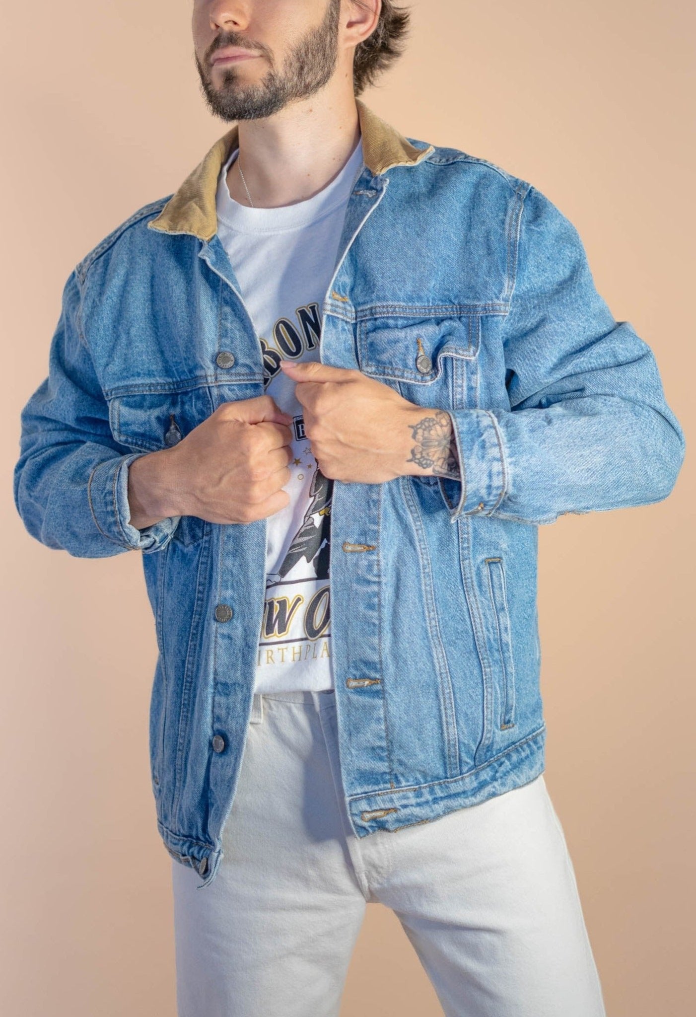Veste En Jeans Large Homme 621 - BLEU - M - amifrip - Friperie en ligne et vêtements vintage