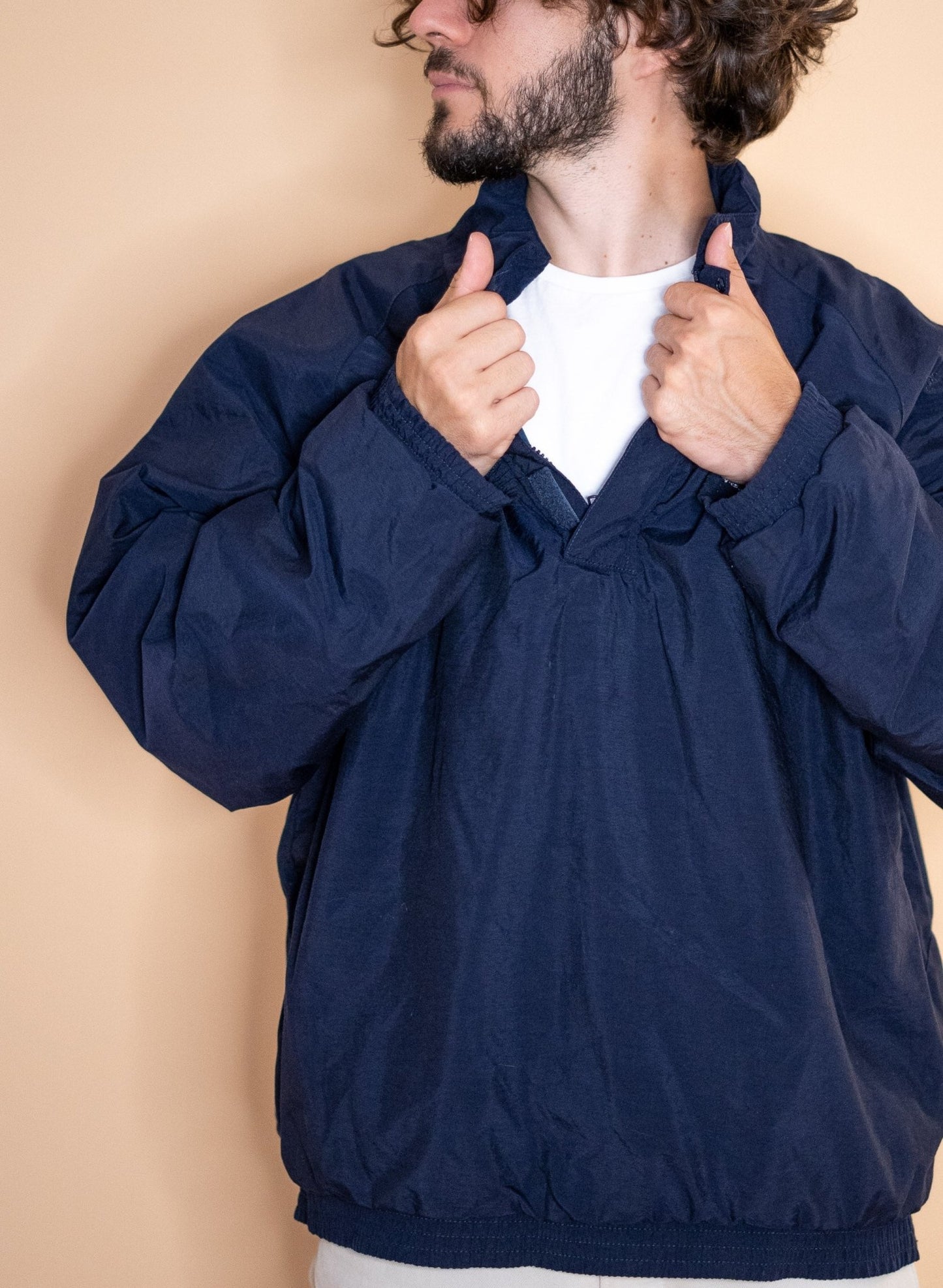 Veste half - zip peter fleming 1187 - BLEU - XL - amifrip - Friperie en ligne et vêtements vintage