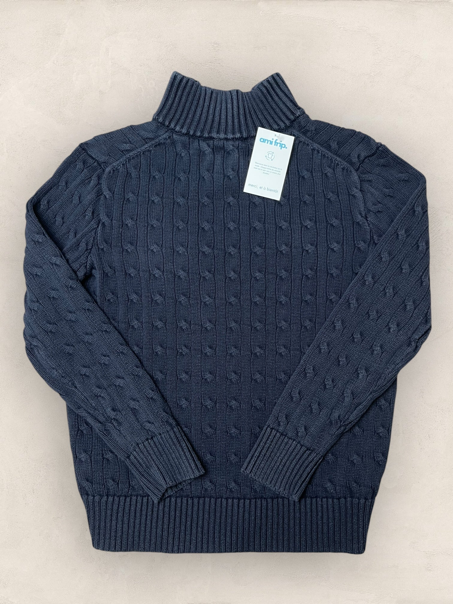 1/4 zip Femme Ralph Lauren Bleu Marine S Ref:3719 - Bleu Marine - S - amifrip