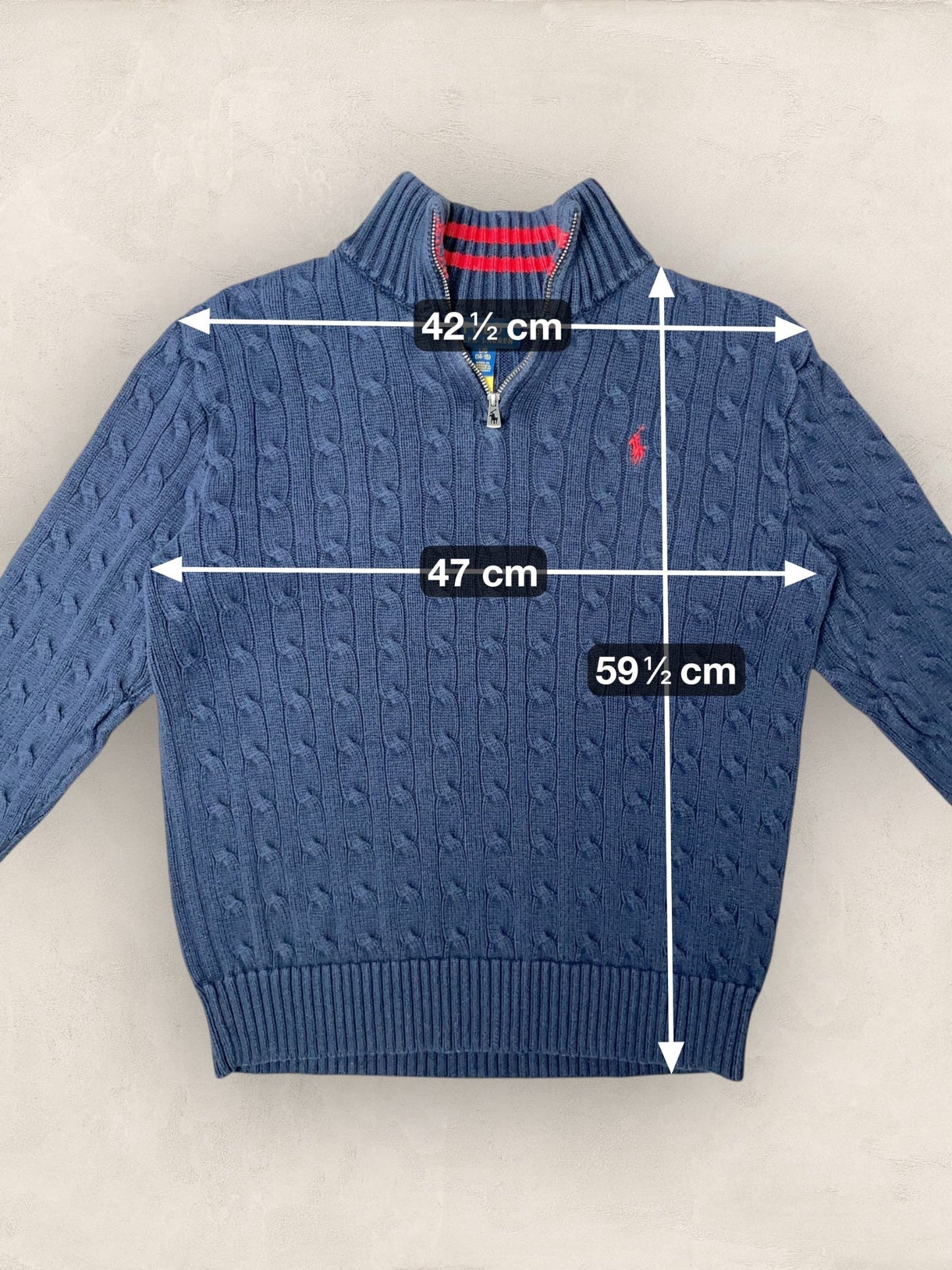 1/4 zip Femme Ralph Lauren Bleu Marine S Ref:3719 - Bleu Marine - S - amifrip