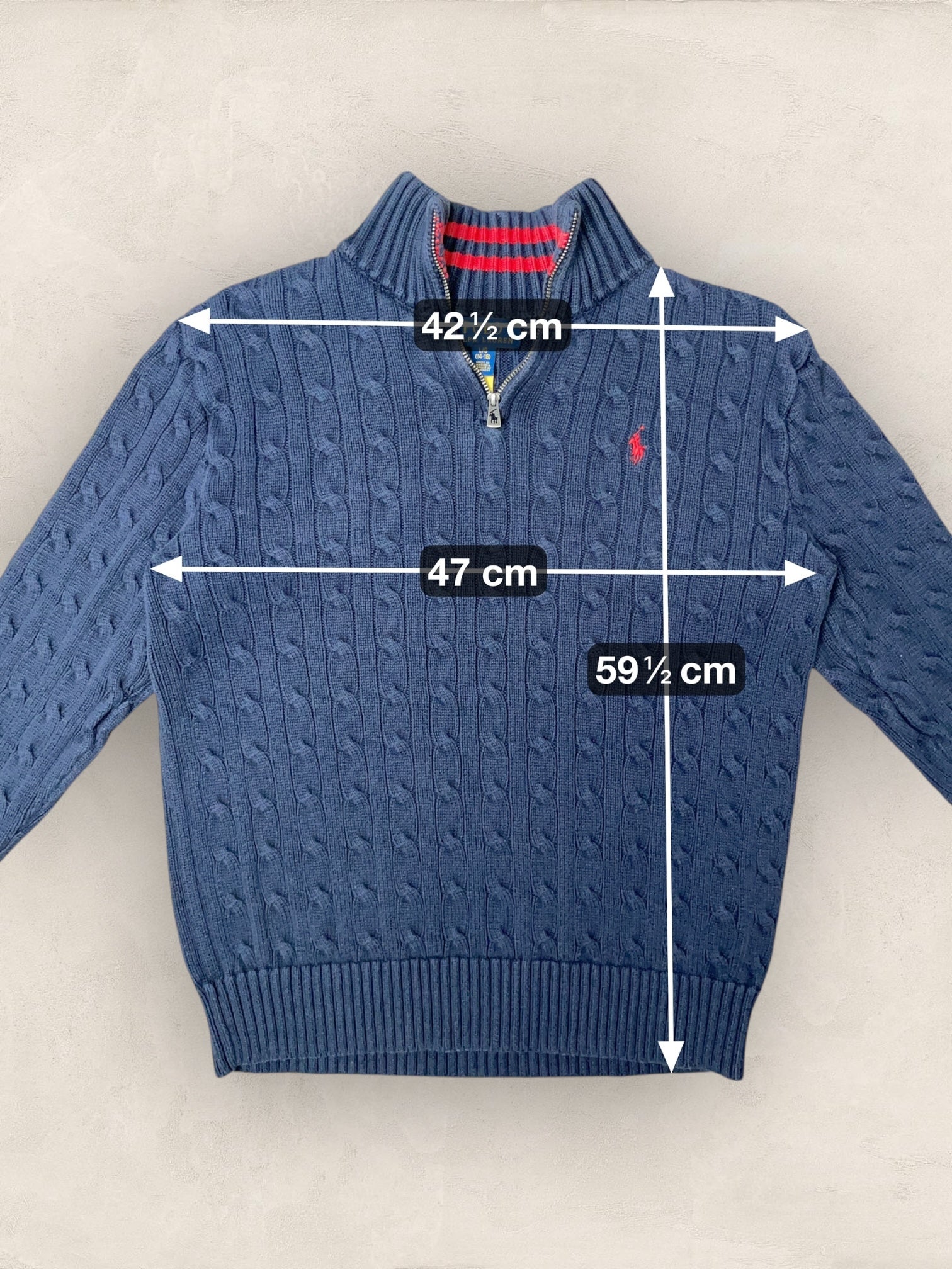 1/4 zip Femme Ralph Lauren Bleu Marine S Ref:3719 - Bleu Marine - S - amifrip