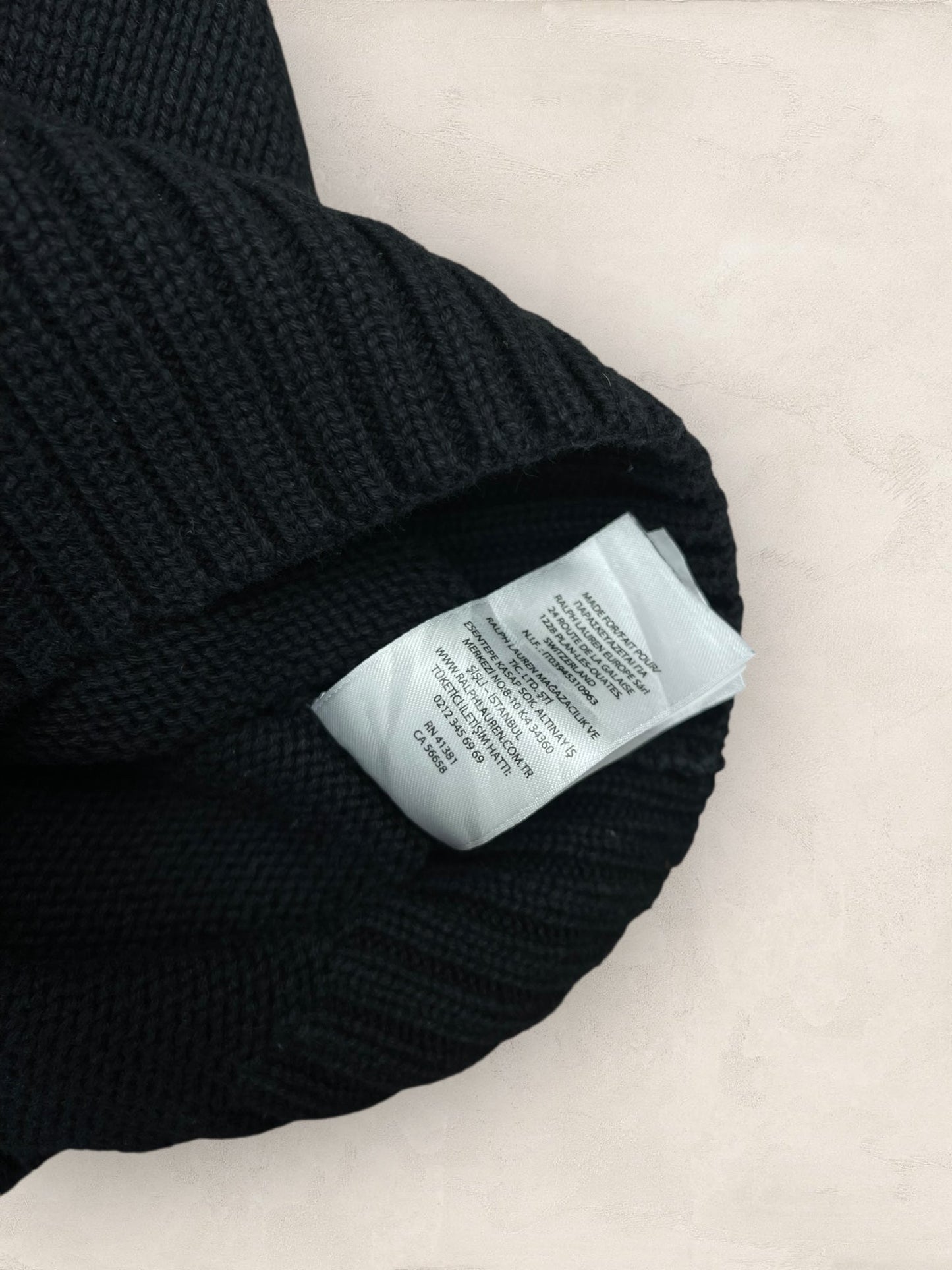 1/4 zip femme Ralph Lauren Noir S Ref:3741 - Noir - S - amifrip