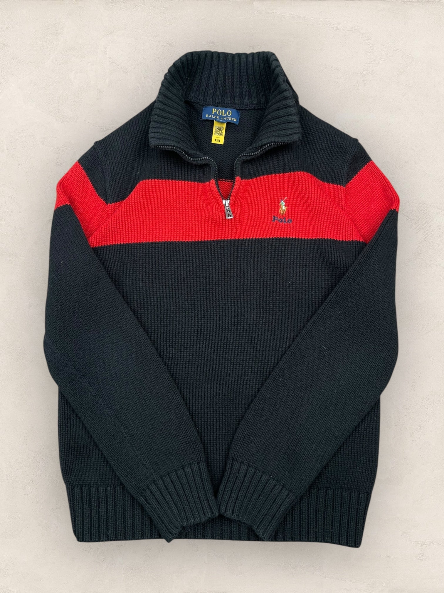 1/4 zip femme Ralph Lauren Noir S Ref:3741 - Noir - S - amifrip