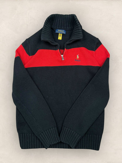 1/4 zip femme Ralph Lauren Noir S Ref:3741 - Noir - S - amifrip