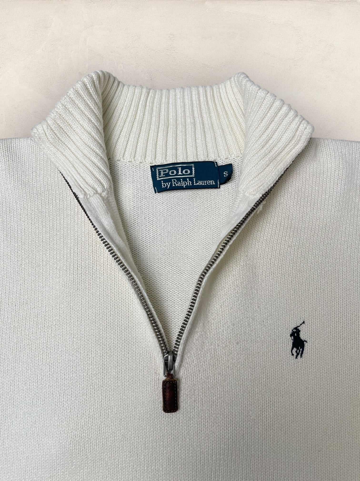 1/4 zip Homme Ralph Lauren Blanc S Ref:3706 - Blanc - S - amifrip