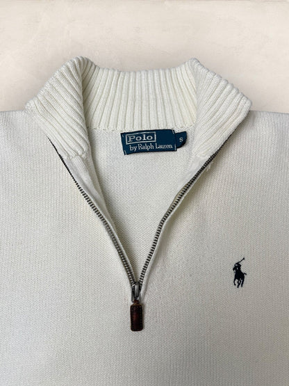 1/4 zip Homme Ralph Lauren Blanc S Ref:3706 - Blanc - S - amifrip