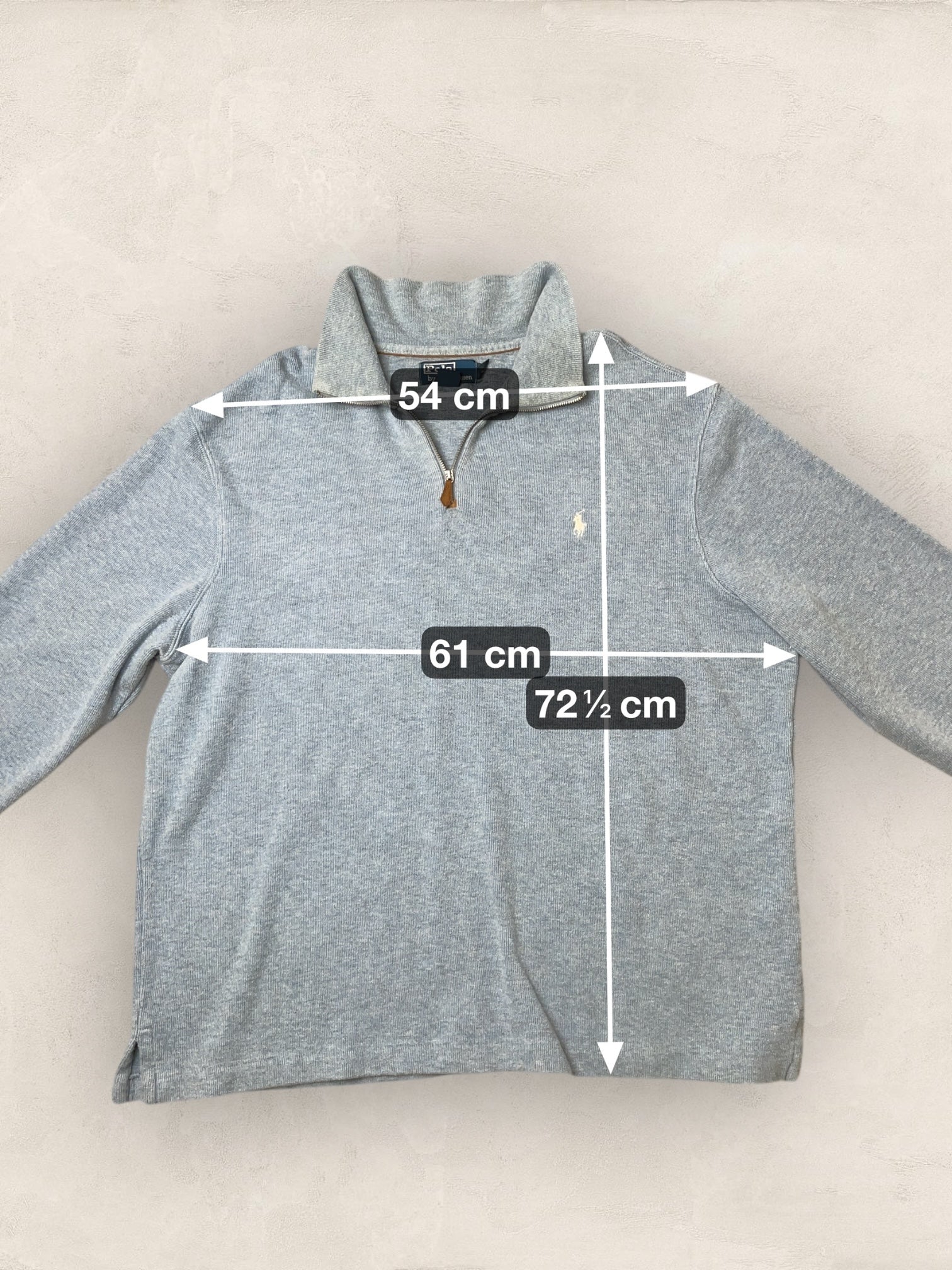 1/4 zip Homme Ralph Lauren Bleu 2XL Ref:3710 - Bleu - 2XL - amifrip