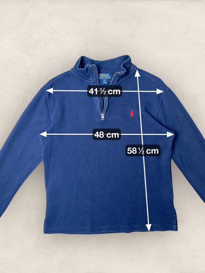 1/4 zip Homme Ralph Lauren Bleu Marine S Ref:3728 - Bleu Marine - S - amifrip