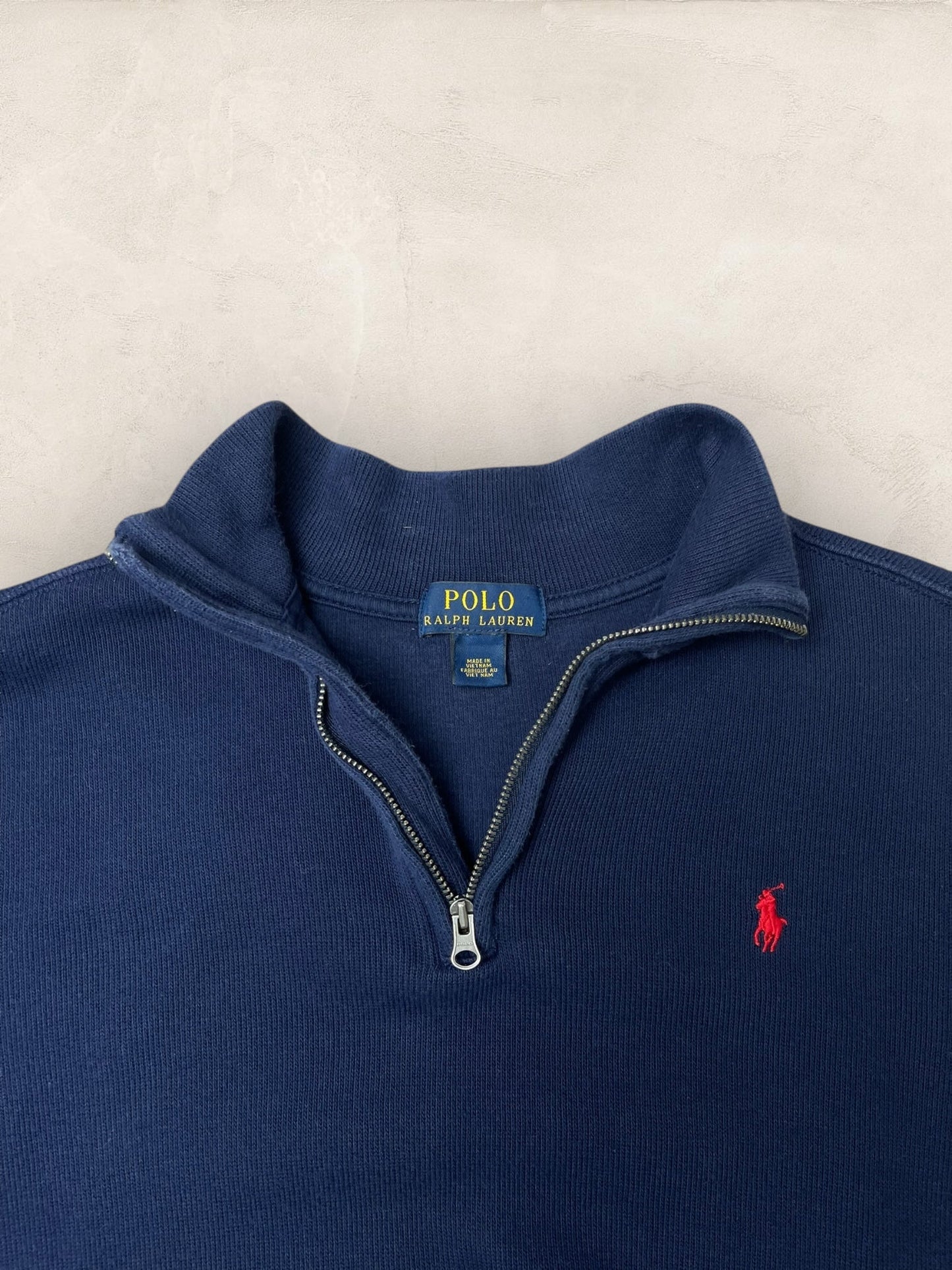 1/4 zip Homme Ralph Lauren Bleu Marine S Ref:3728 - Bleu Marine - S - amifrip