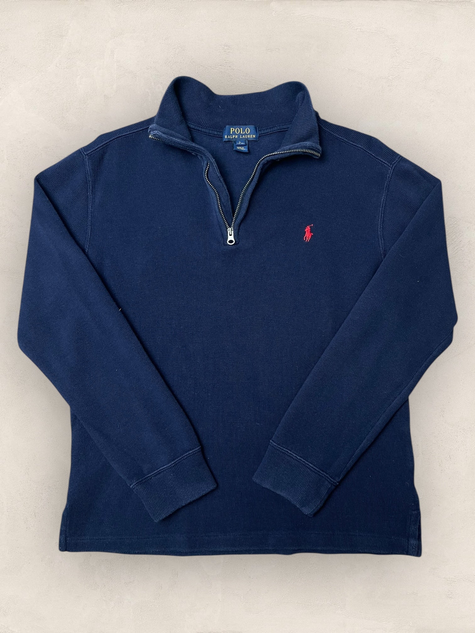 1/4 zip Homme Ralph Lauren Bleu Marine S Ref:3728 - Bleu Marine - S - amifrip