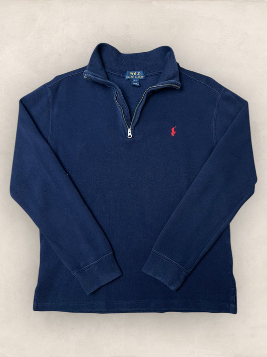 1/4 zip Homme Ralph Lauren Bleu Marine S Ref:3728 - Bleu Marine - S - amifrip