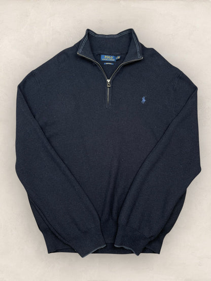 1/4 zip Homme Ralph Lauren Bleu Marine XL Ref:3736 - Bleu Marine - XL - amifrip