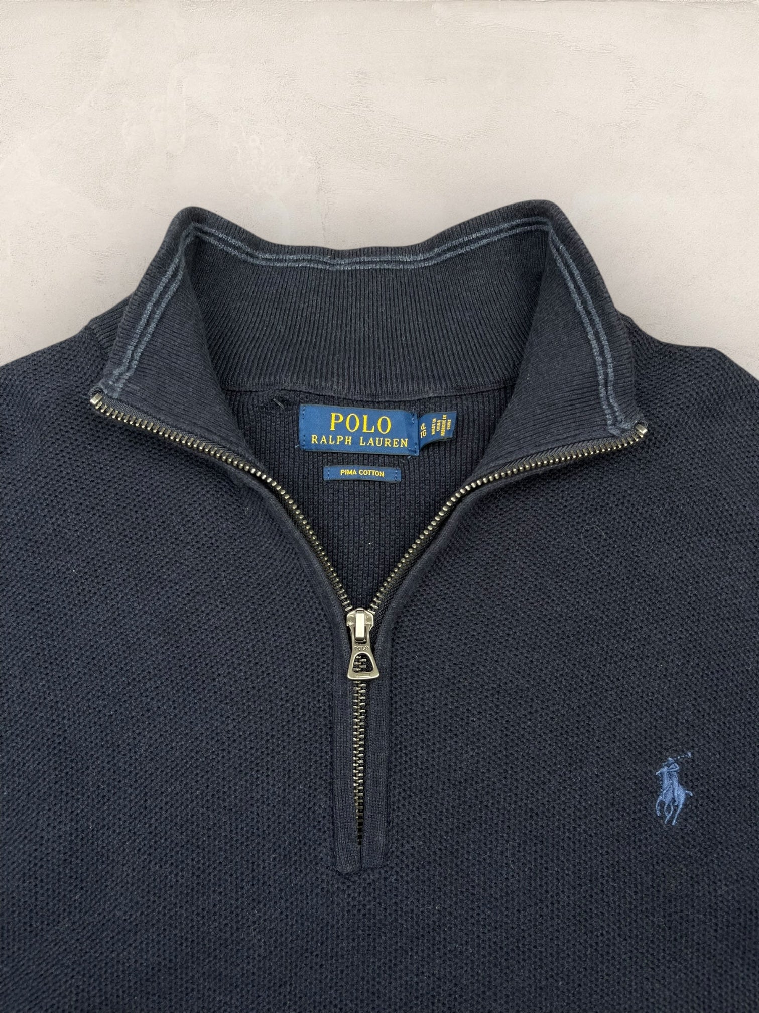 1/4 zip Homme Ralph Lauren Bleu Marine XL Ref:3736 - Bleu Marine - XL - amifrip