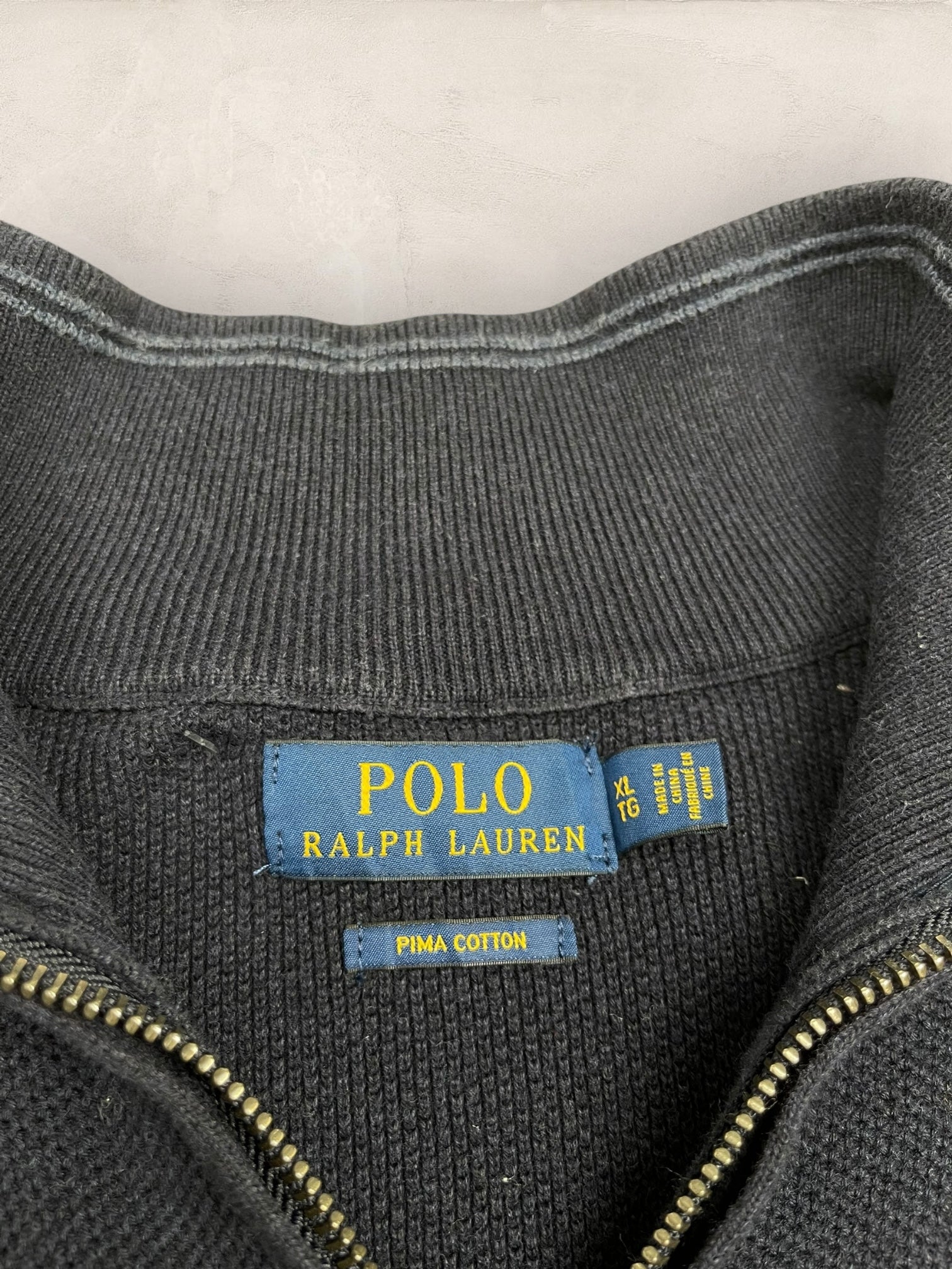 1/4 zip Homme Ralph Lauren Bleu Marine XL Ref:3736 - Bleu Marine - XL - amifrip