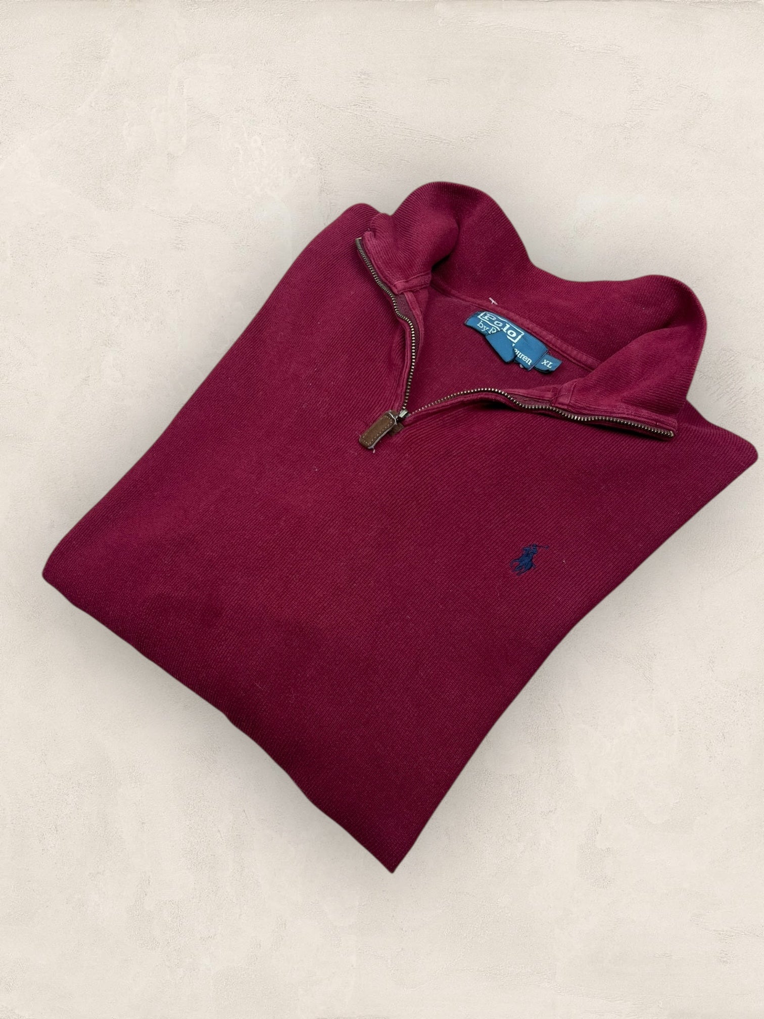 1/4 zip Homme Ralph Lauren Bordeaux XL Ref:3740 - Bordeaux - XL - amifrip